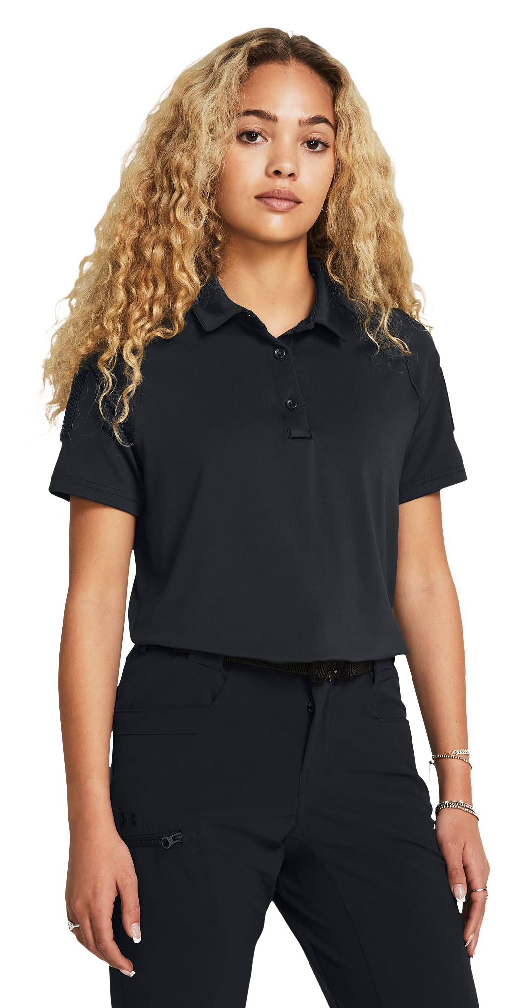 Image of Under Armour Tac Elite Short-Sleeve Polo for Ladies - Dark Navy Blue