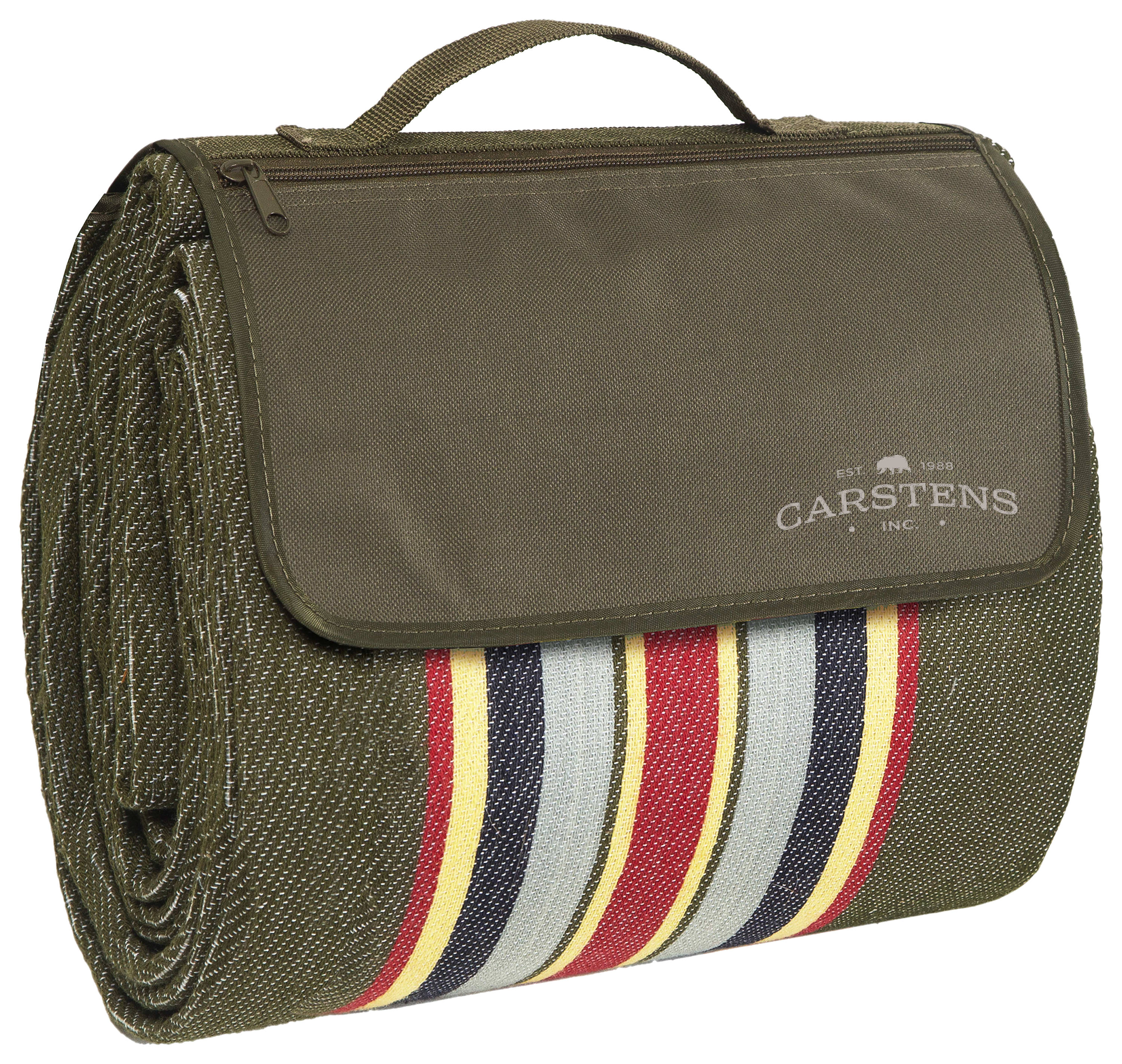 Image of Carstens, Inc. Field Stripe Picnic Blanket