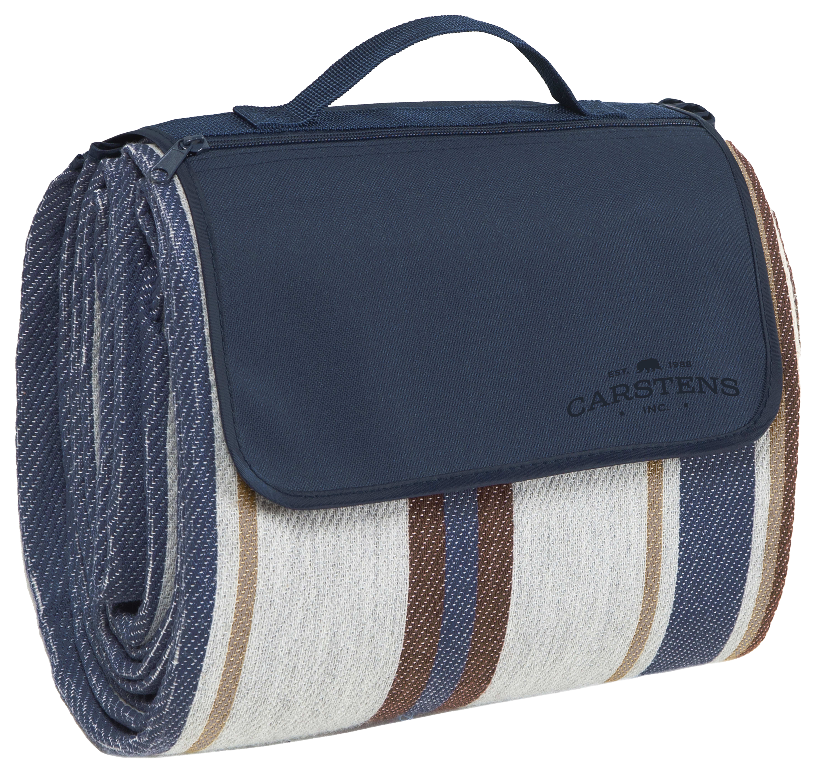 Image of Carstens, Inc. Seashore Stripe Picnic Blanket