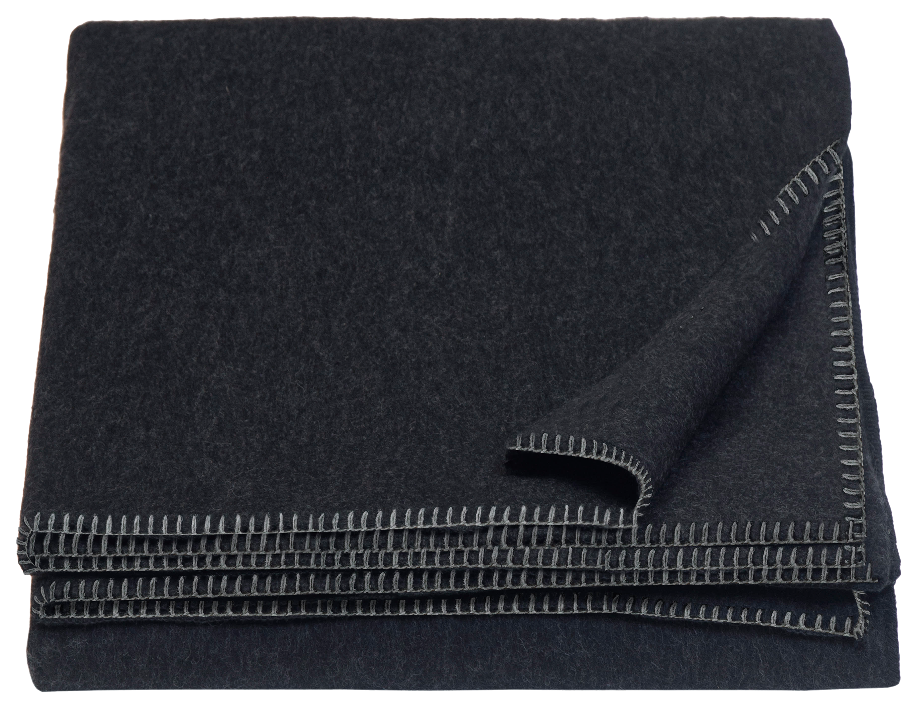 Image of Carstens, Inc. Wool Blanket - Dark Grey