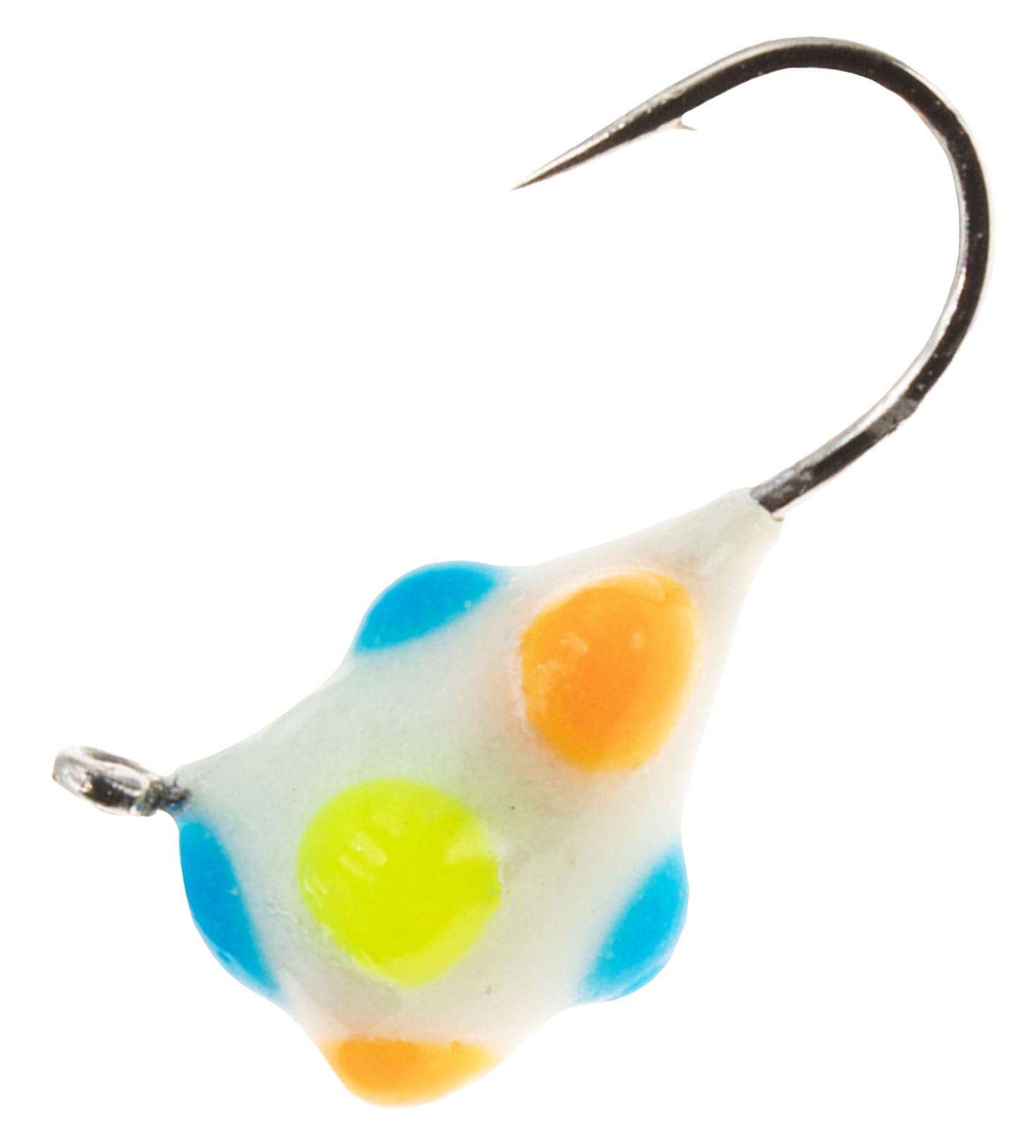 Image of Clam Confetti Drop Tungsten Ice Jig - Womderbread Glow - 1/32 oz.