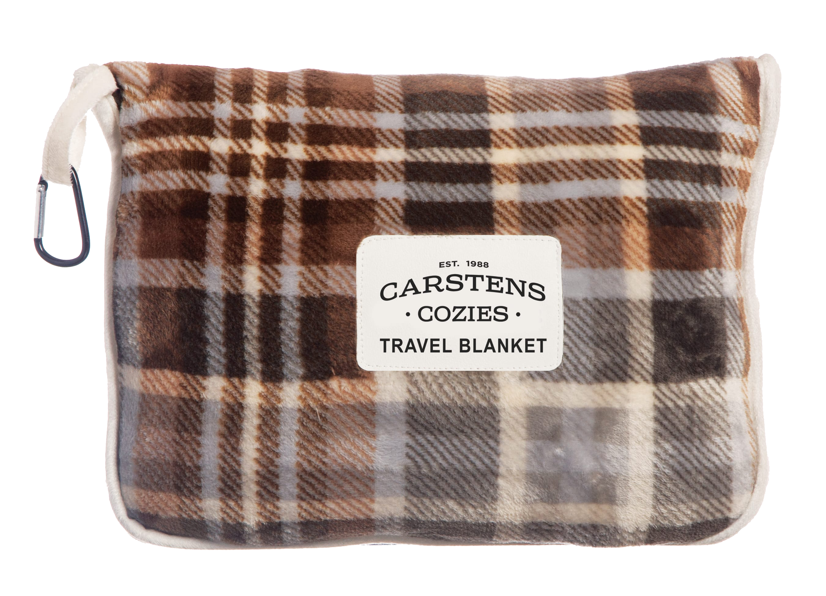 Image of Carstens, Inc. Grey Chestnut Travel Blanket