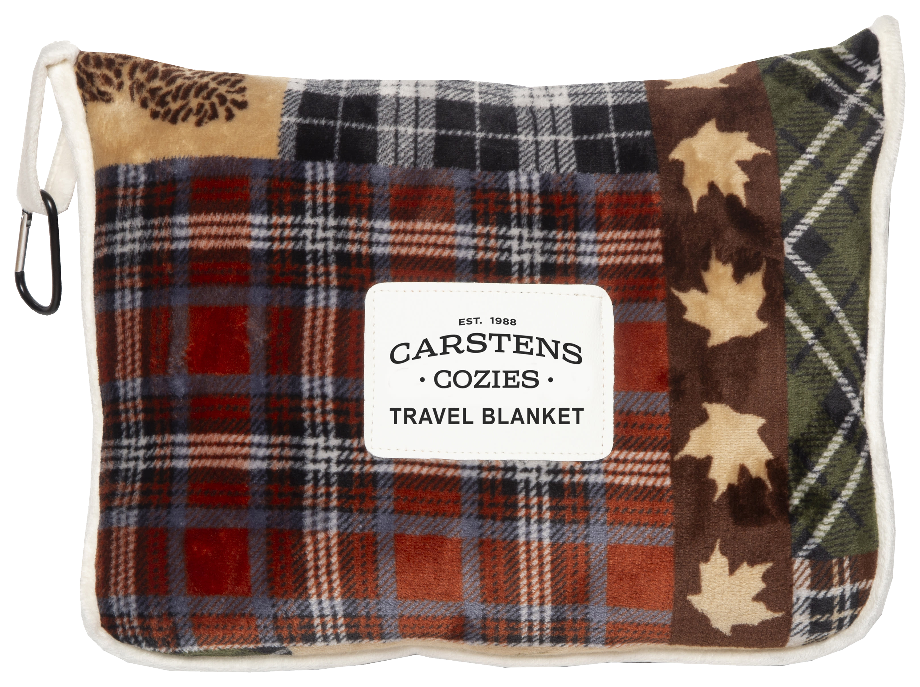 Image of Carstens, Inc. Tree Plaid Travel Blanket