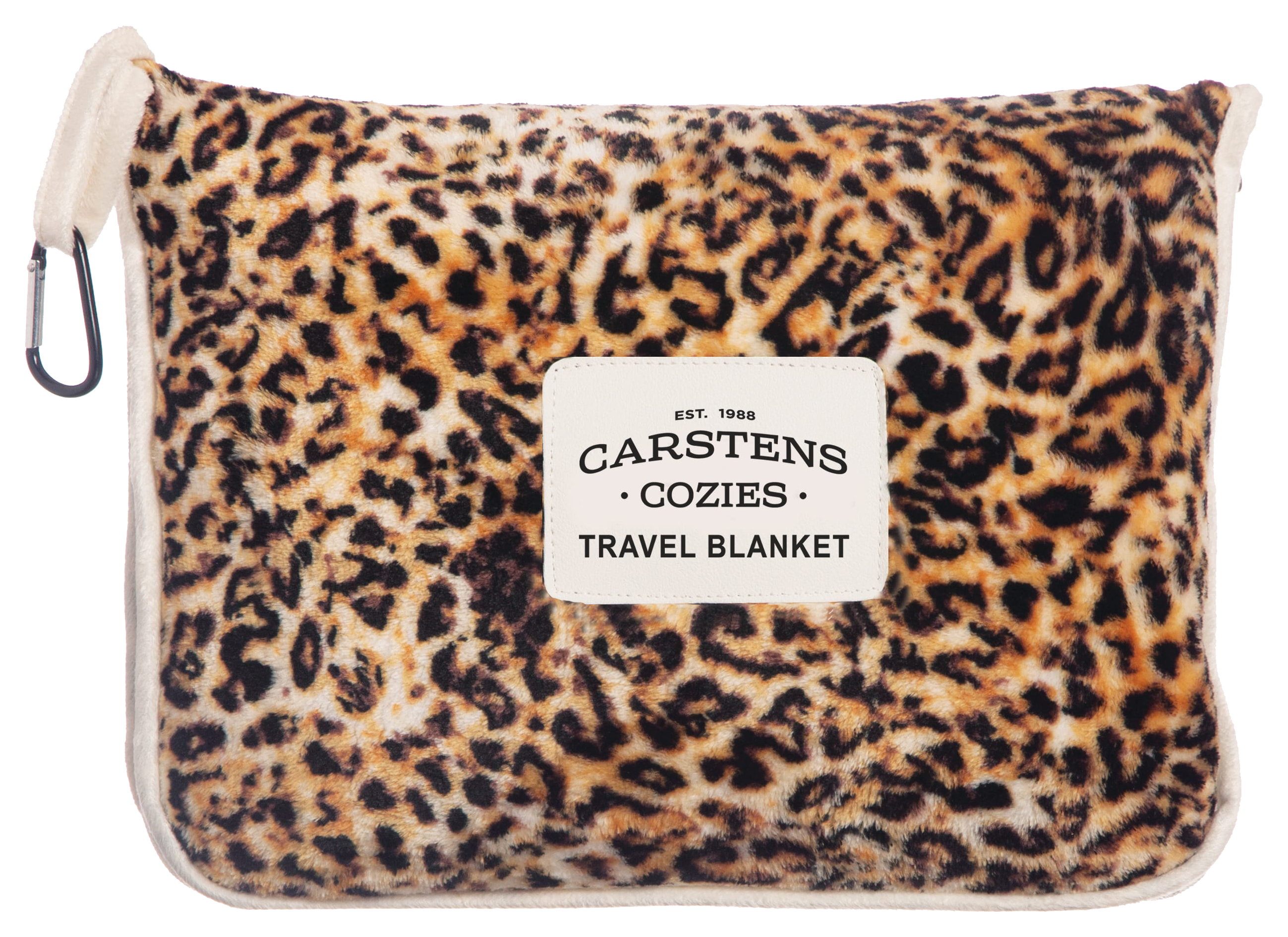 Image of Carstens, Inc. Leopard Travel Blanket