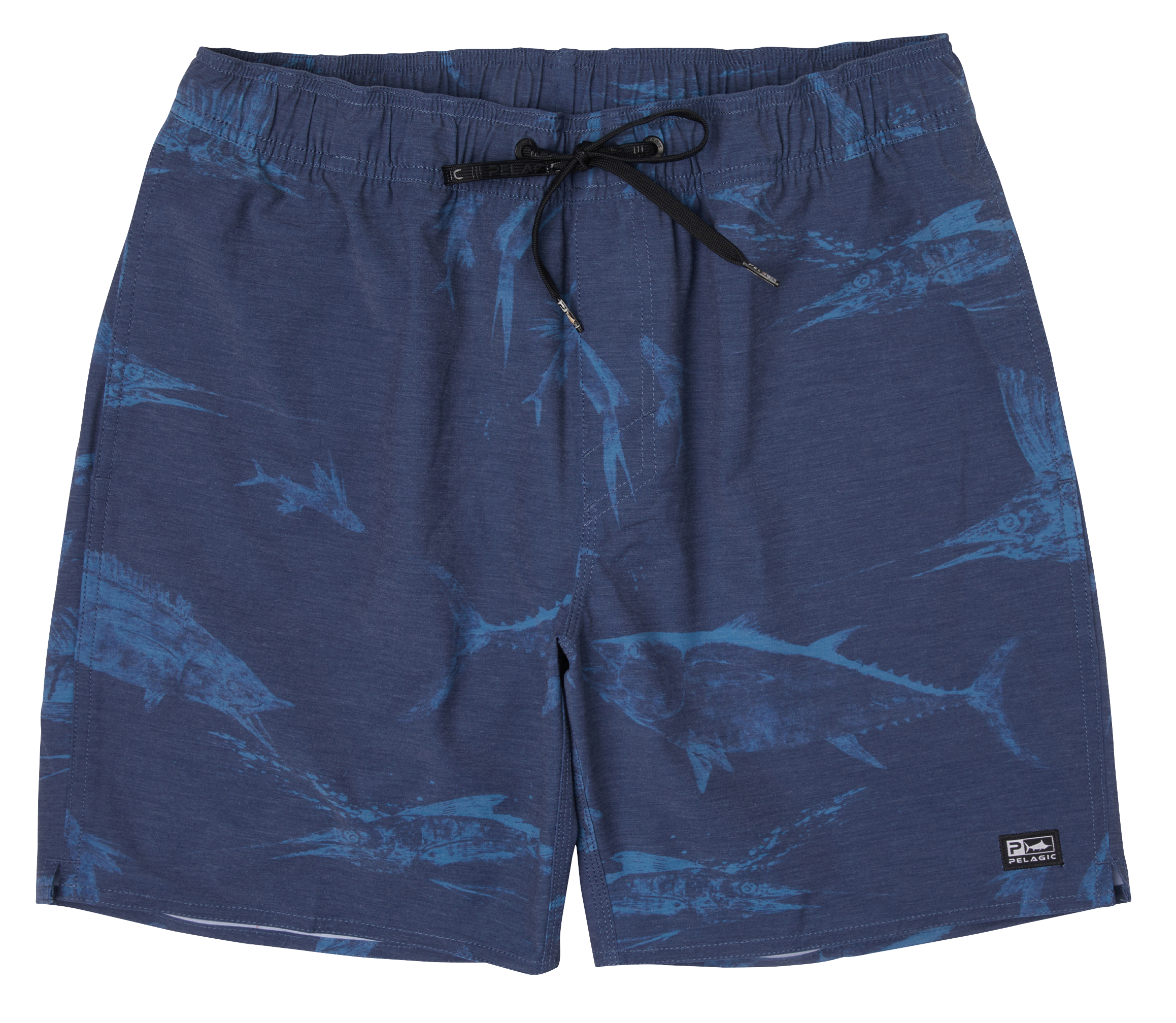 Image of Pelagic Gyotaku Dockside Shorts for Men - Navy - S