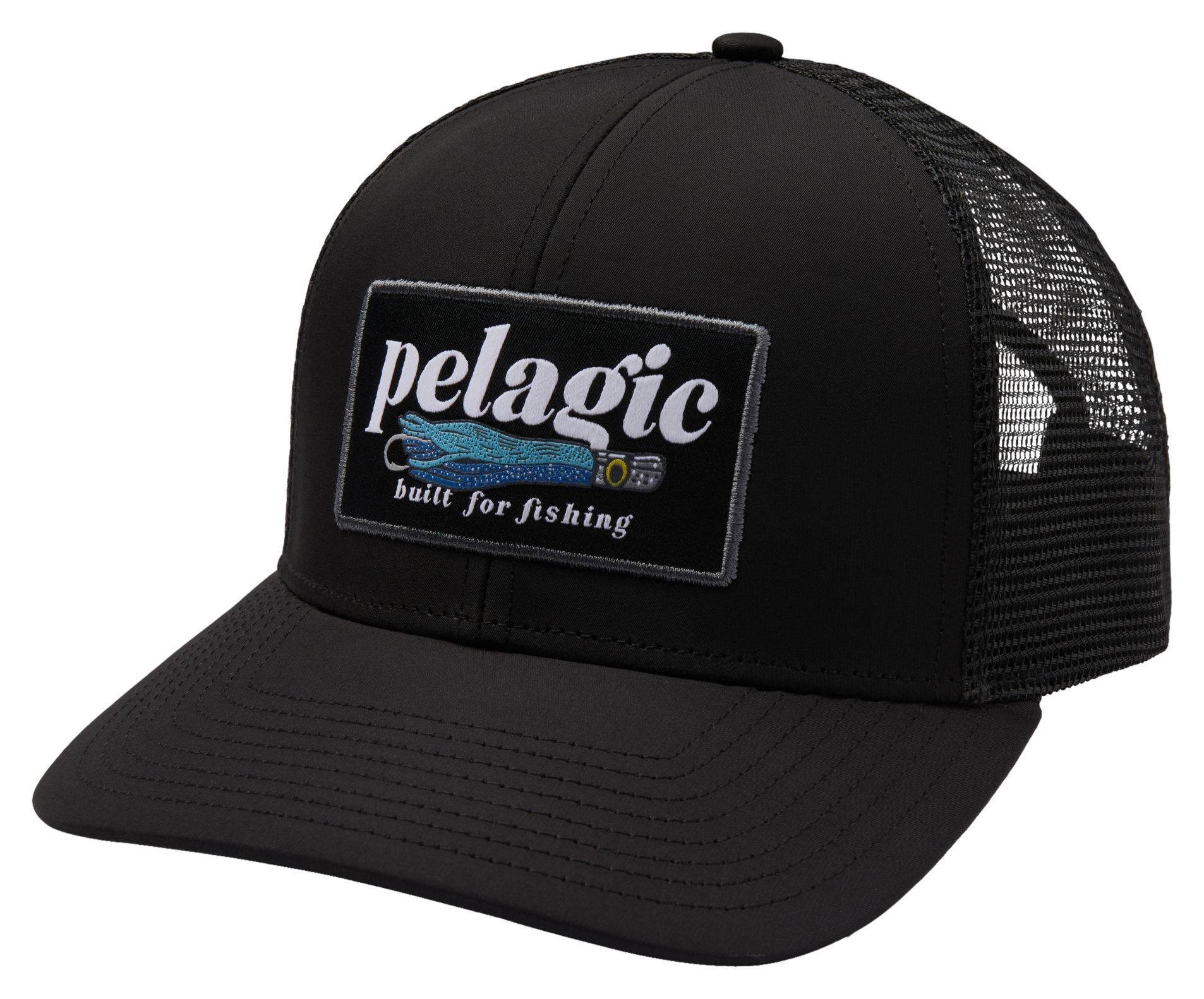 Image of Pelagic Built for Trollin Meshback Snapback Trucker Cap