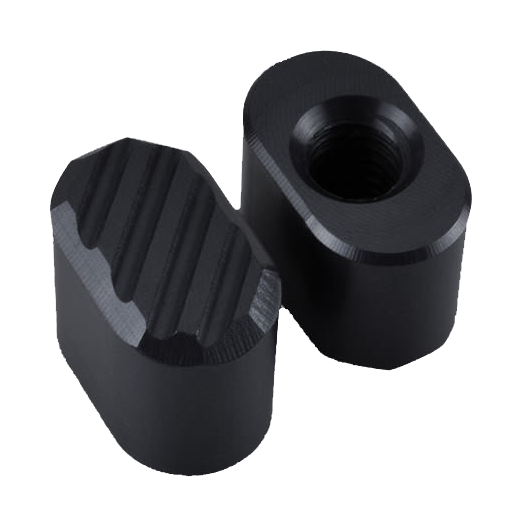 Phase 5 Magazine Release Button with Diagonal Serrations - Black - Phase 5