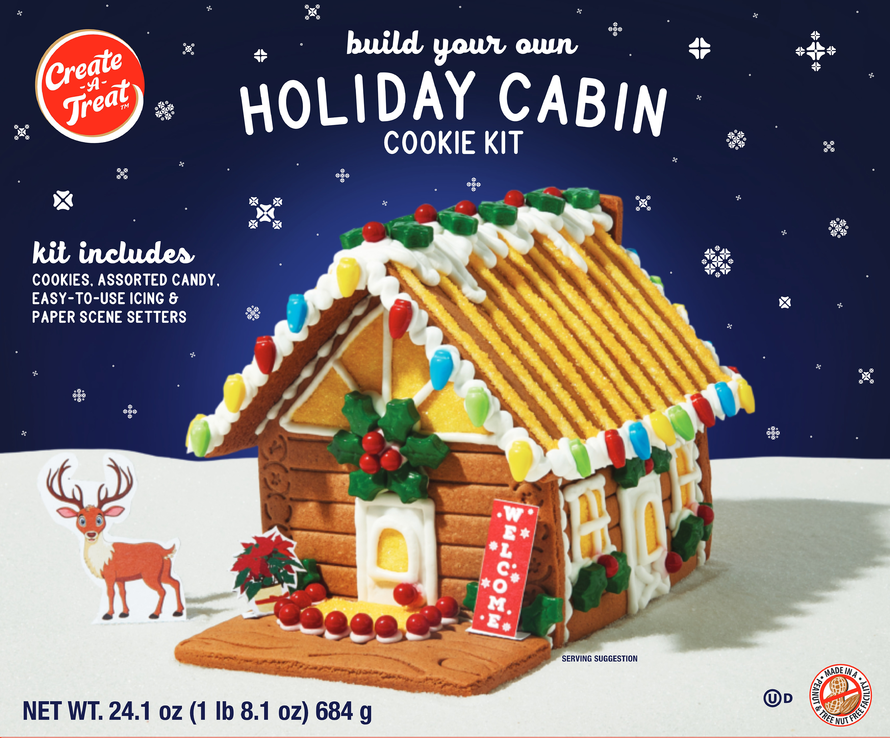 Image of Create a Treat E-Z Holiday Cabin Cookie Kit