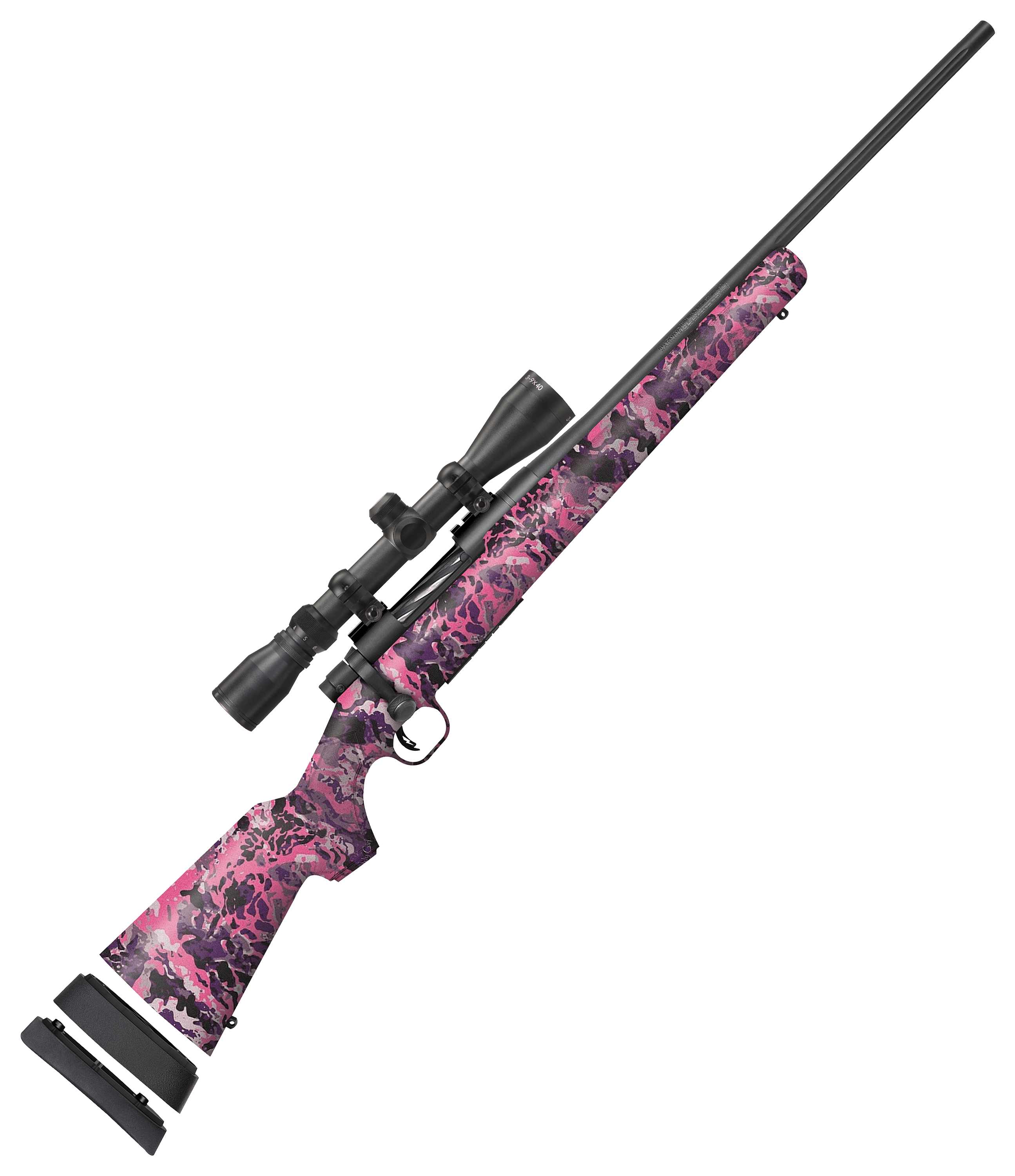 Image of "Mossberg Patriot Super Bantam Bolt-Action Rifle with Scope - 7mm-08 Rem - 20"" - Muddy Girl Camo"