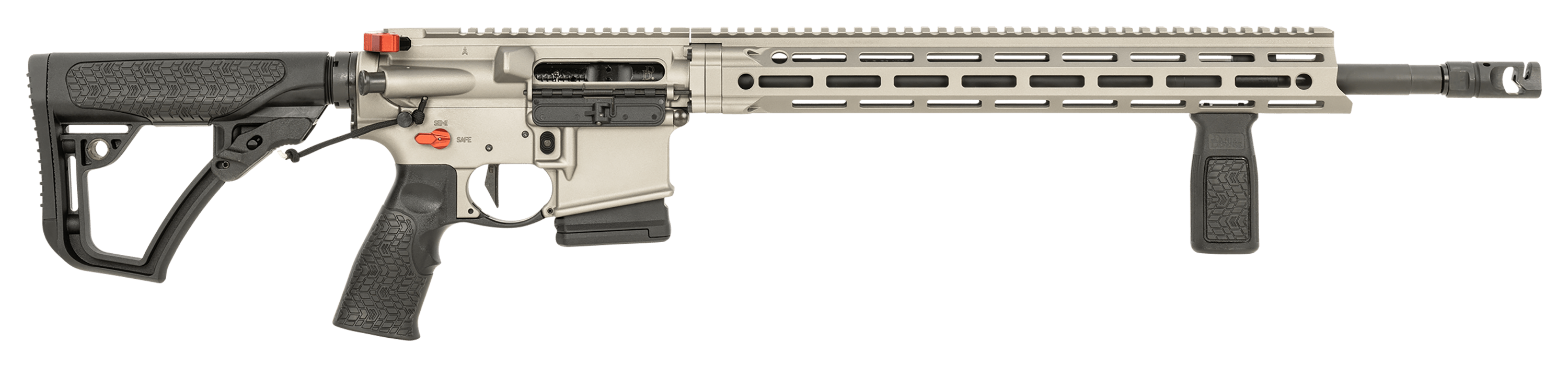 Image of Daniel Defense DDM4 V7 Pro Semi-Auto Rifle - Metal Grey - CF With Accent Graphics - 10 + 1