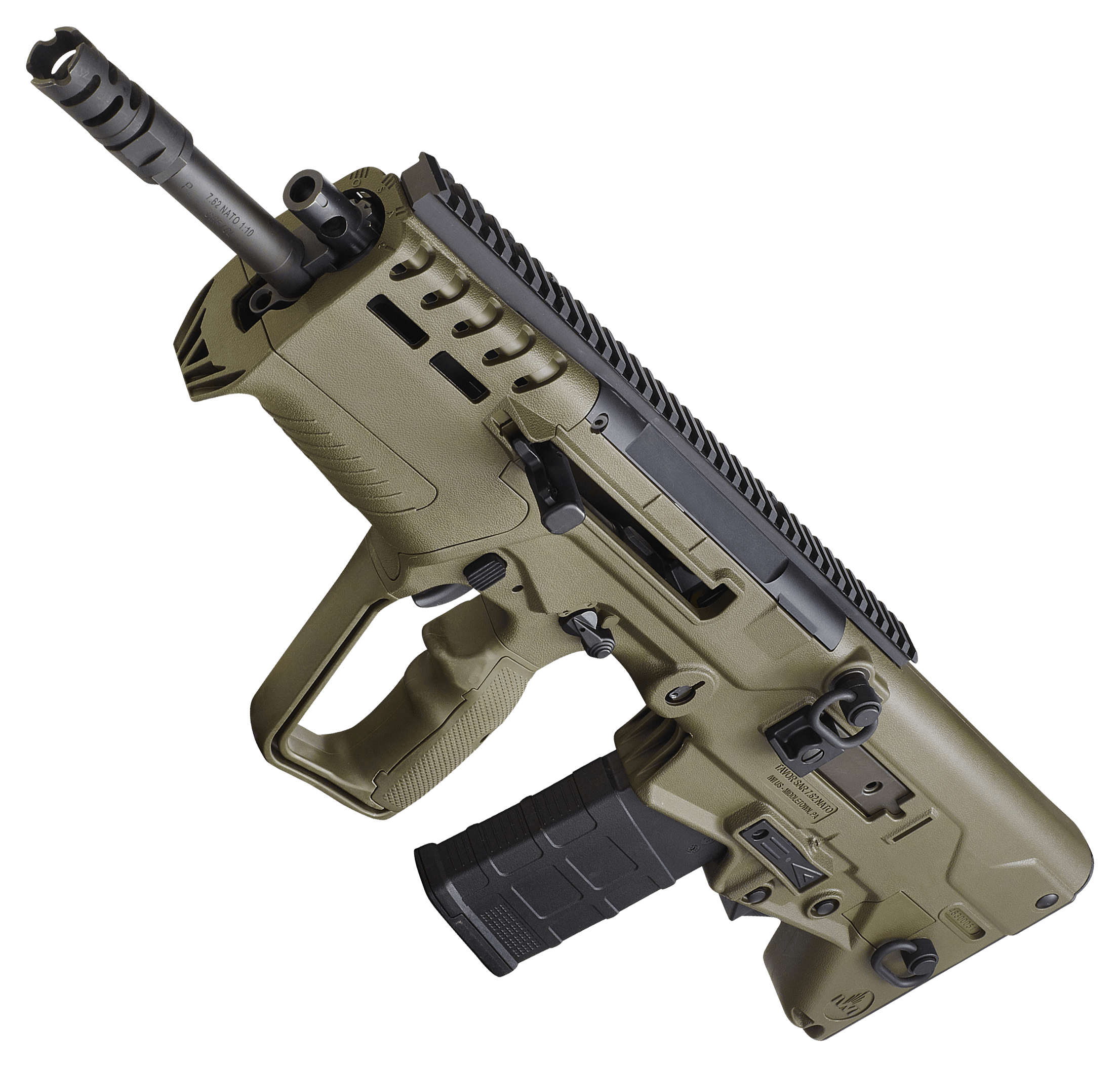 Image of "IWI Tavor 7 Bullpup Semi-Auto Rifle - 7.62 x 51mm/.308 Win - 20"" - OD Green - 10 + 1"