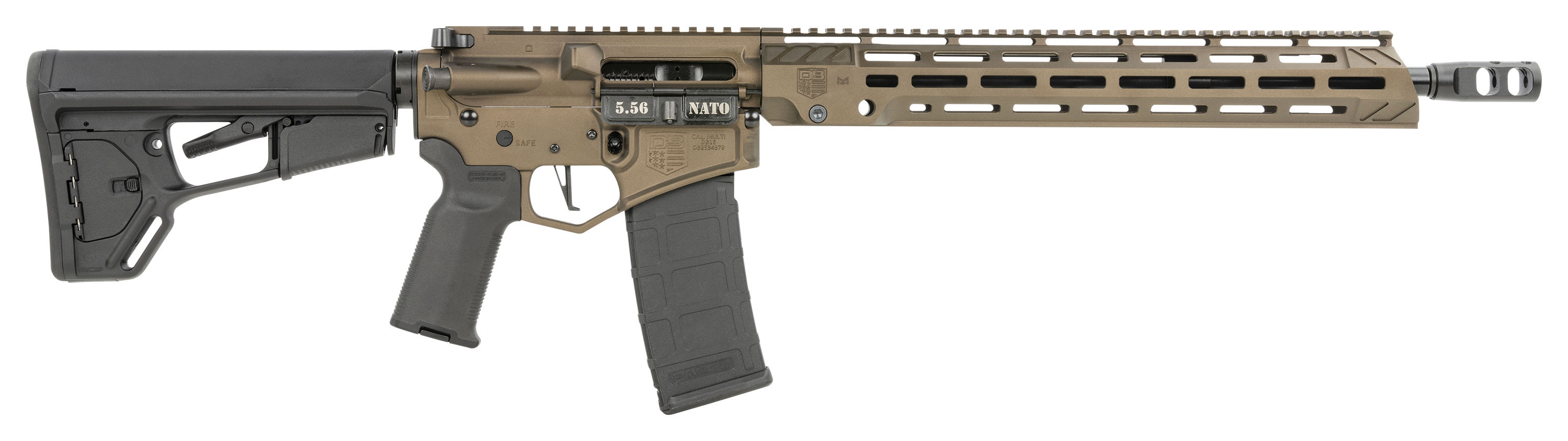 Image of Diamondback DB15D Diamond AR-15 Rifle - Midnight Bronze Cerakote - Magpul ACS-L Stock