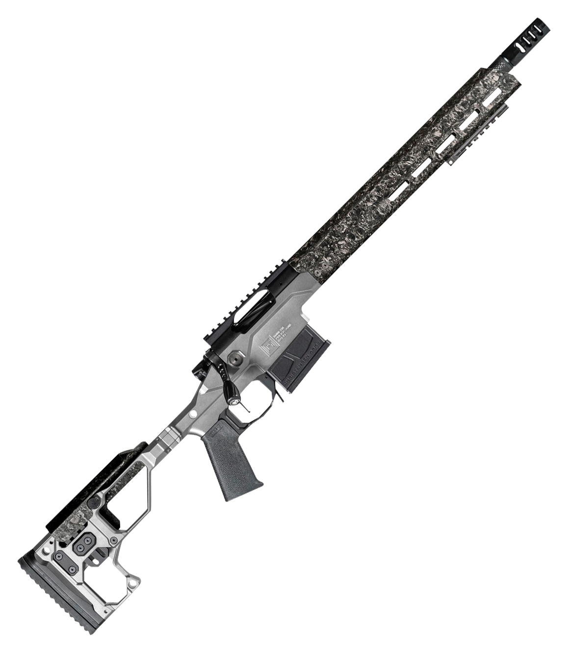 Christensen Arms Modern Precision BoltAction Rifle  6mm ARC  16  Carbon Fiber FFTBlk Nitride  Folding Adj Tungsten