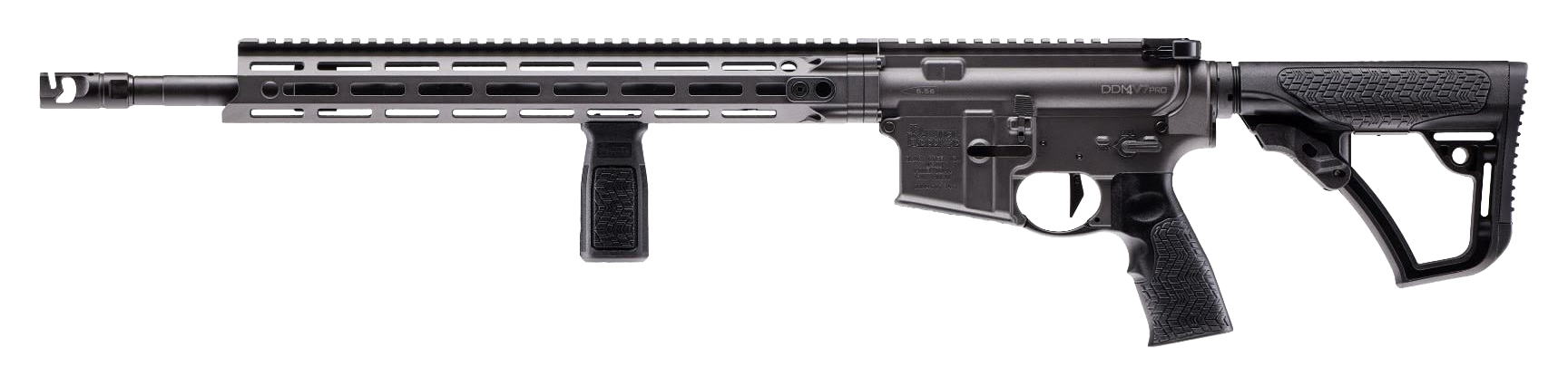 Daniel Defense DDM4 V7 Pro Semi-Auto Rifle - Cobalt Cerakote - CF With Accent Graphics - 0/Magazine Not Included - Daniel Defense