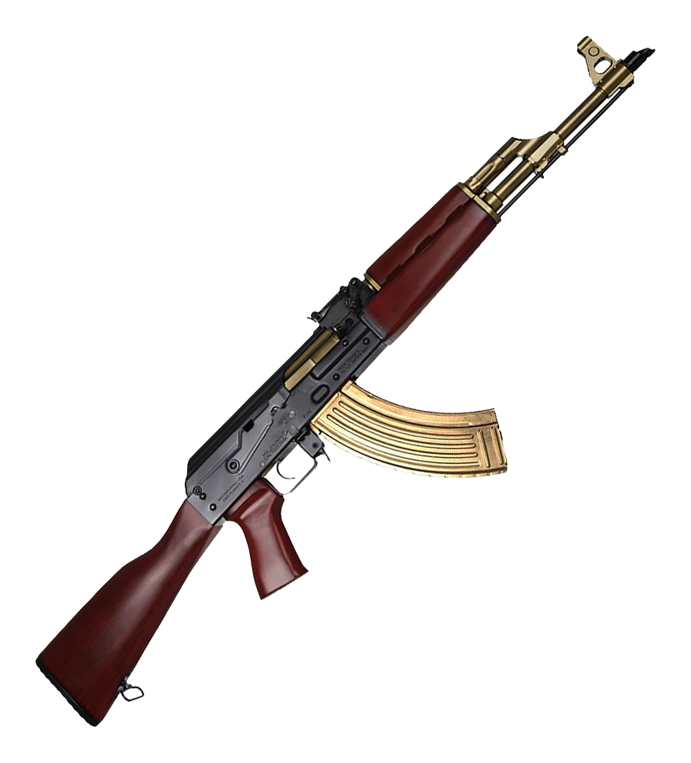 Image of Zastava Arms USA ZPAP M70 AKM Semi-Auto Rifle with Fixed Wood Stock - Black Cerakote - Dark Walnut Furniture
