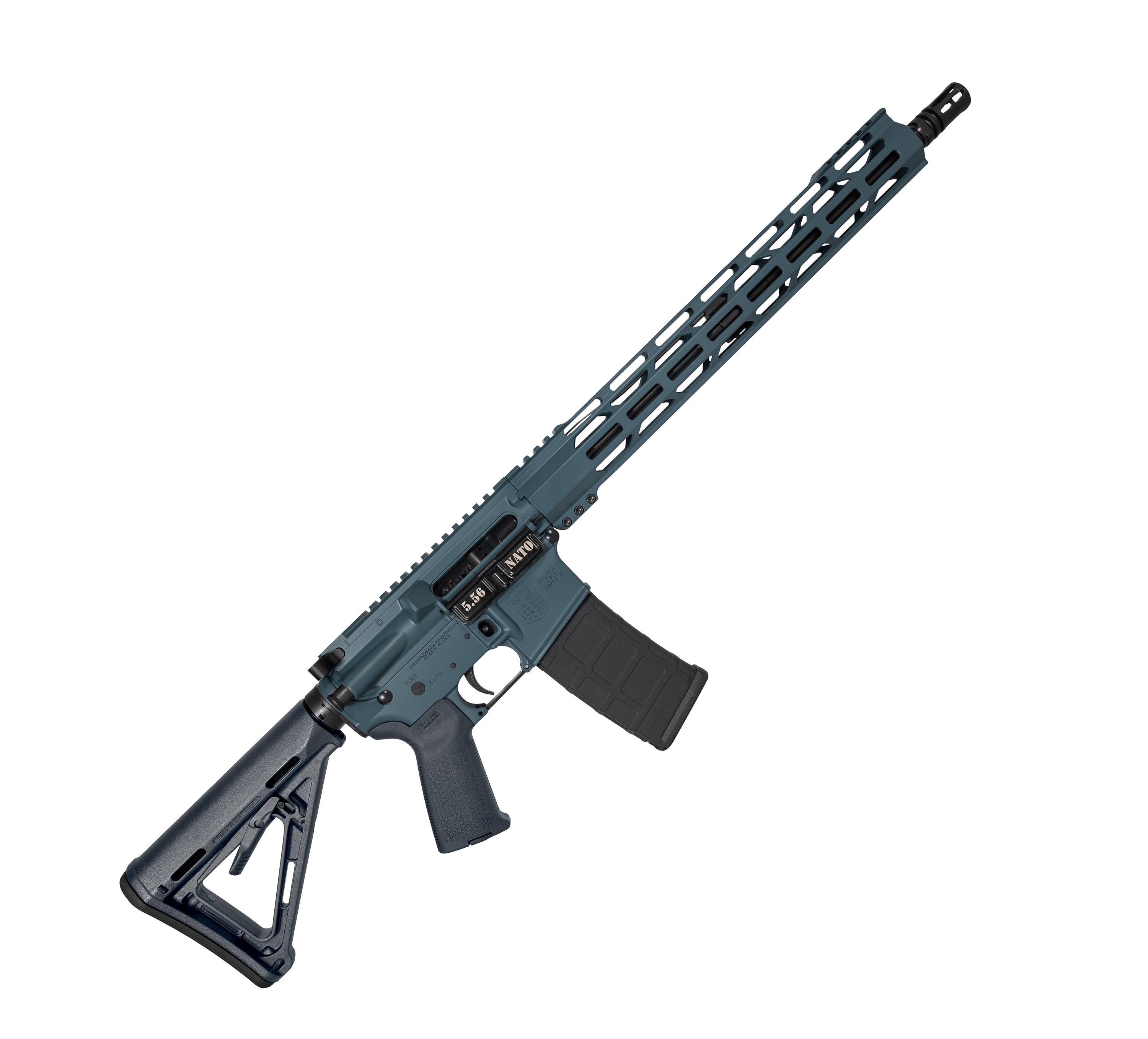 Diamondback DB15 Carbon Series AR15 SemiAuto Rifle  Jesse James Civil Defense Blue