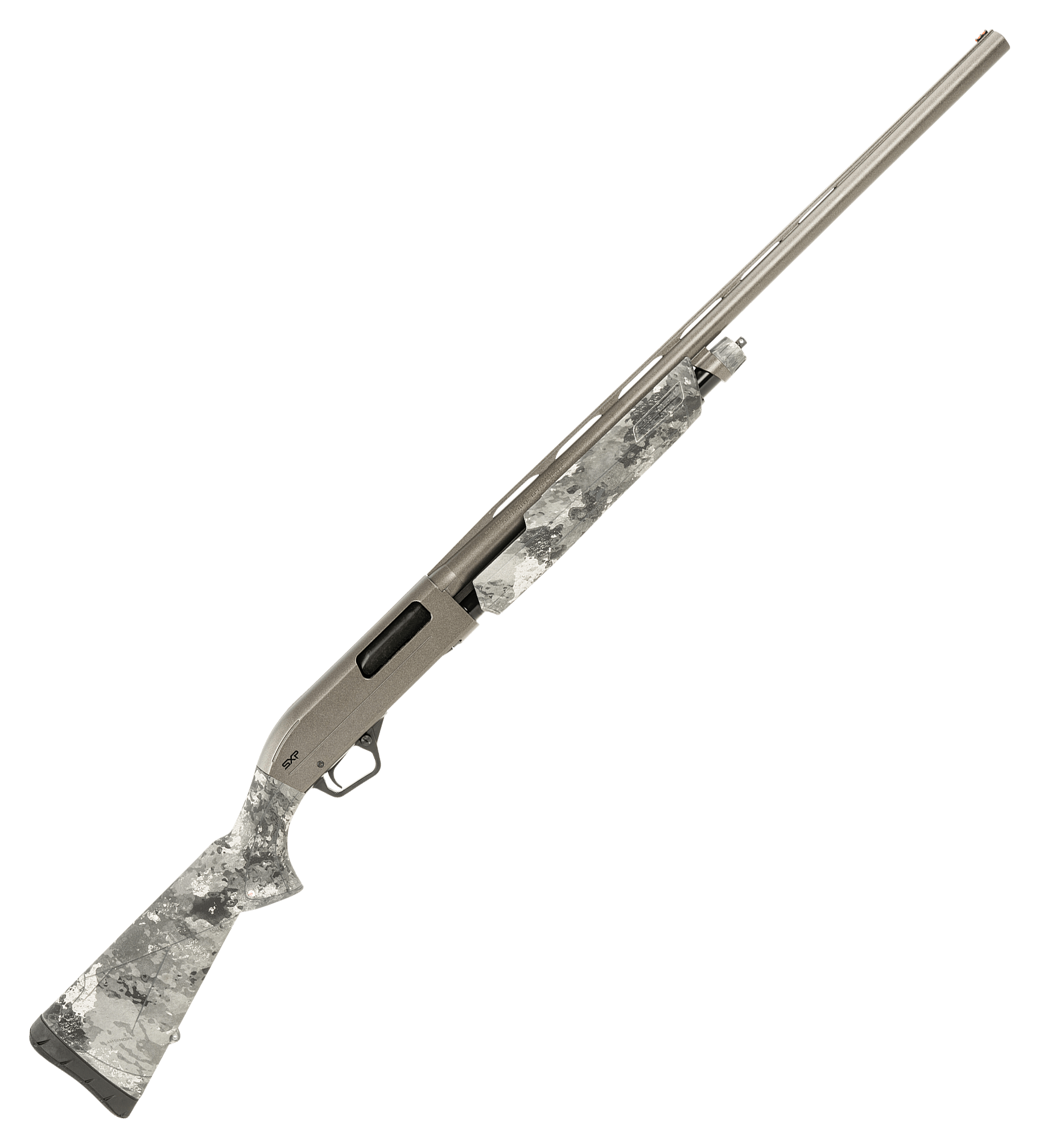 Image of "Winchester SXP Hybrid Hunter Pump-Action Shotgun - 12 Gauge - 28"" - Gray Perma-Cote - TrueTimber Midnight - 4 + 1"