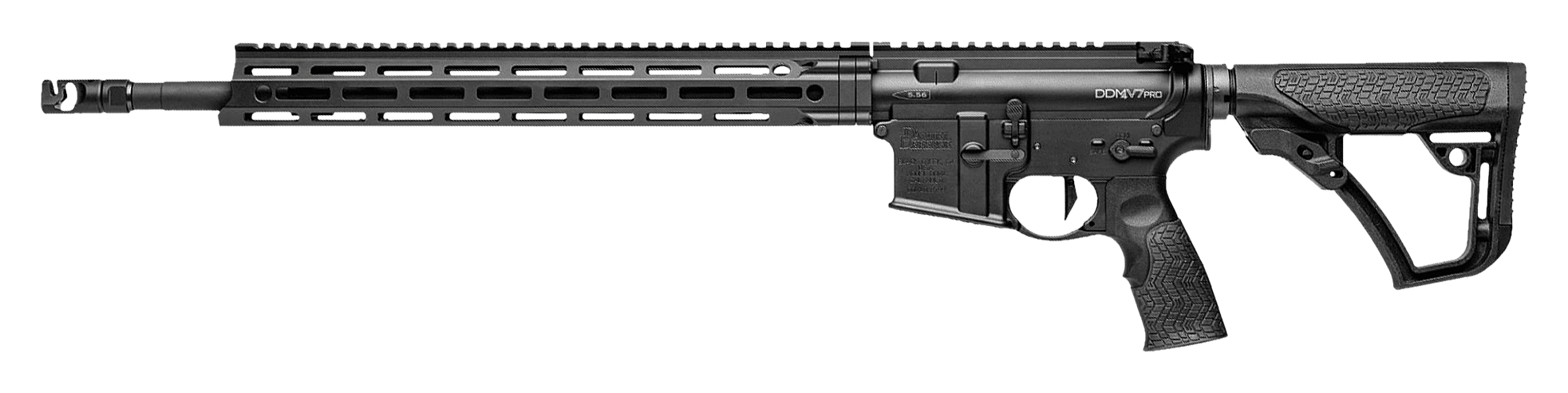 Daniel Defense DDM4 V7 Semi-Auto Rifle - .223 Rem/5.56 NATO - Matte Black - Daniel Defense Soft Touch - 1 - Daniel Defense