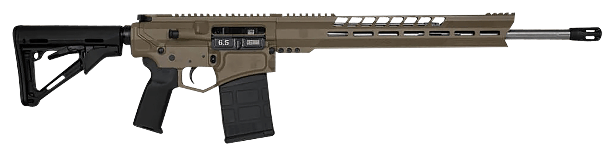 Image of "Diamondback Firearms DB10 Semi-Auto Rifle - 6.5 Creedmoor - 20"" - FDE Cerakote - Composite Max Stock"