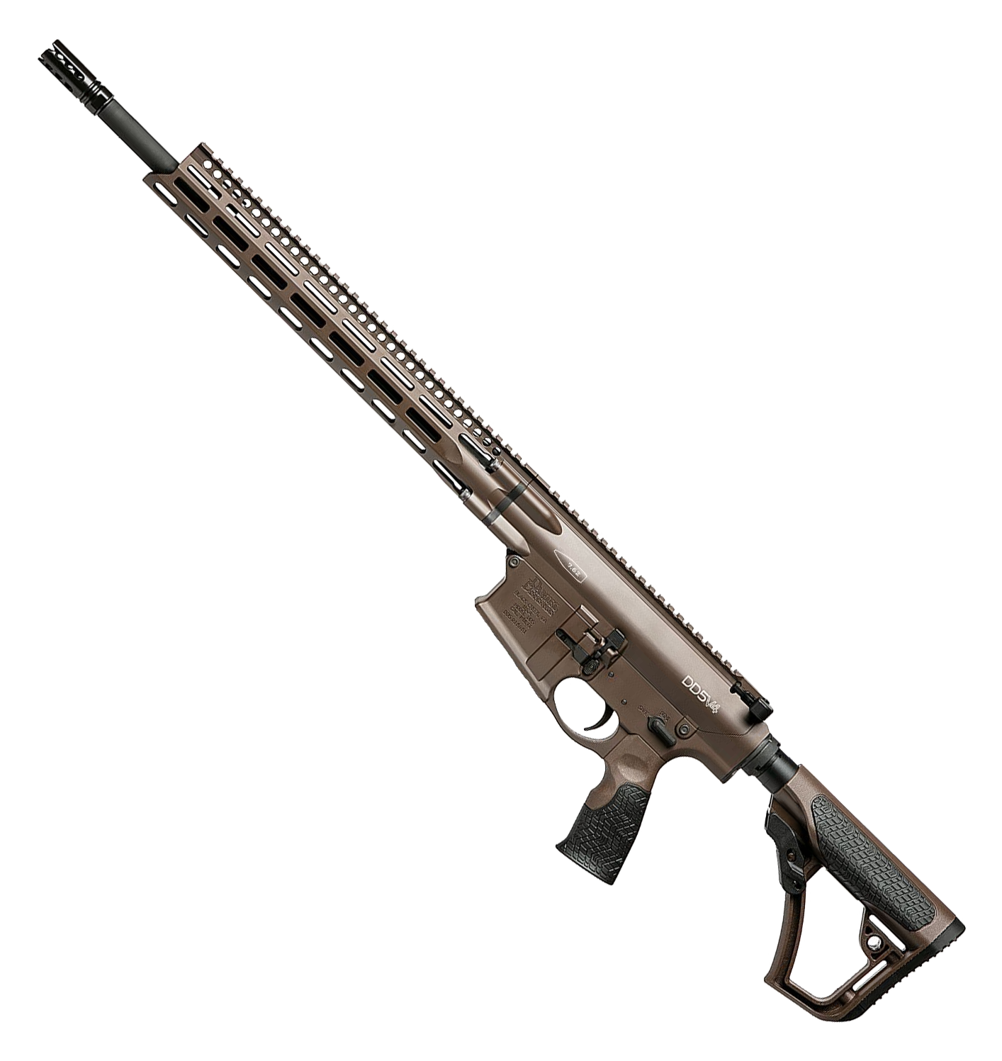 Daniel Defense DD5 V4 AR-10 Rifle - 7.62 x 51mm/.308 Win - MilSpec+ Brown - Daniel Defense Furniture - 0 - Daniel Defense