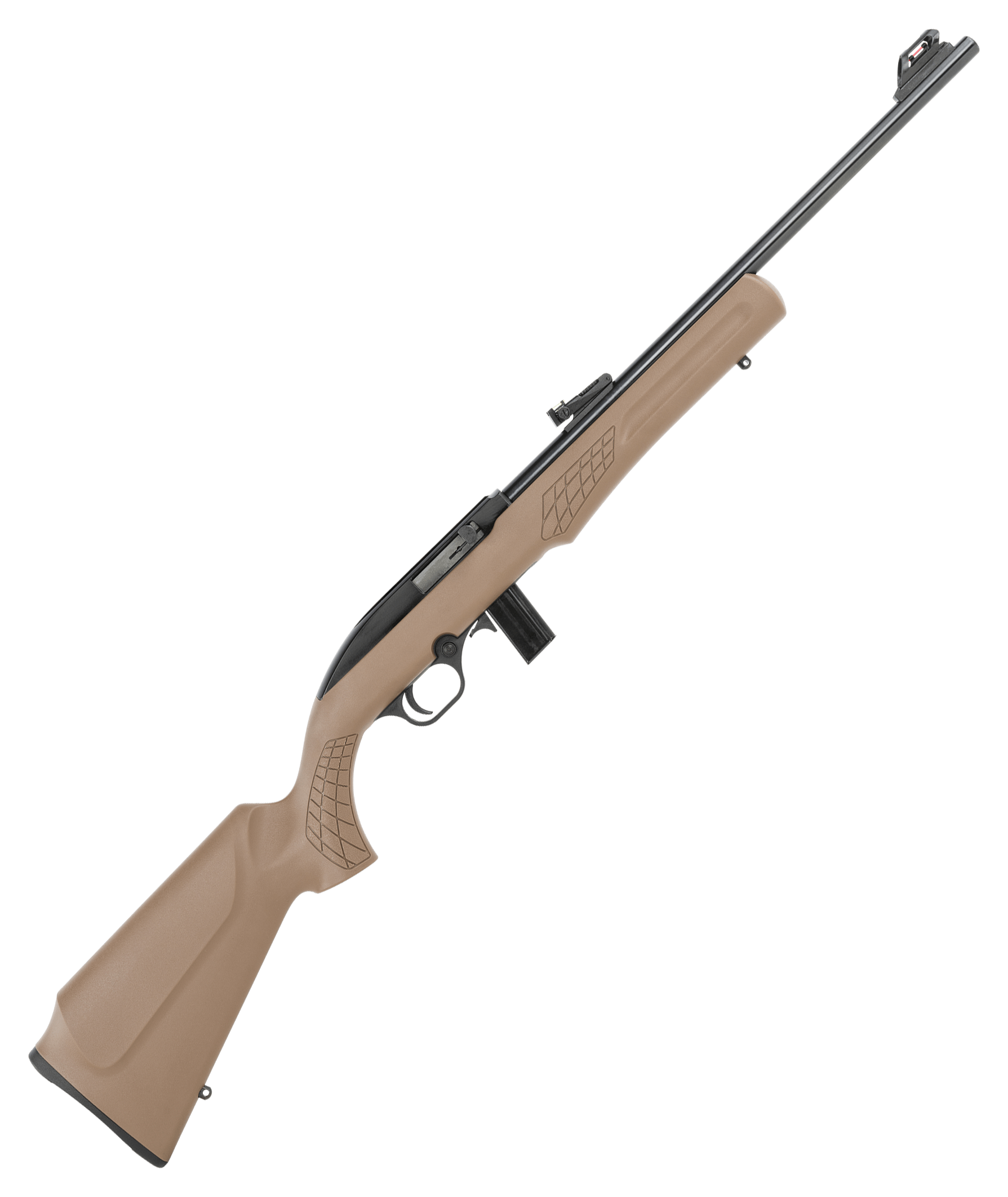Rossi RS22 SemiAuto Rimfire Rifle  22 LR  Matte Black  Coyote Brown Synthetic
