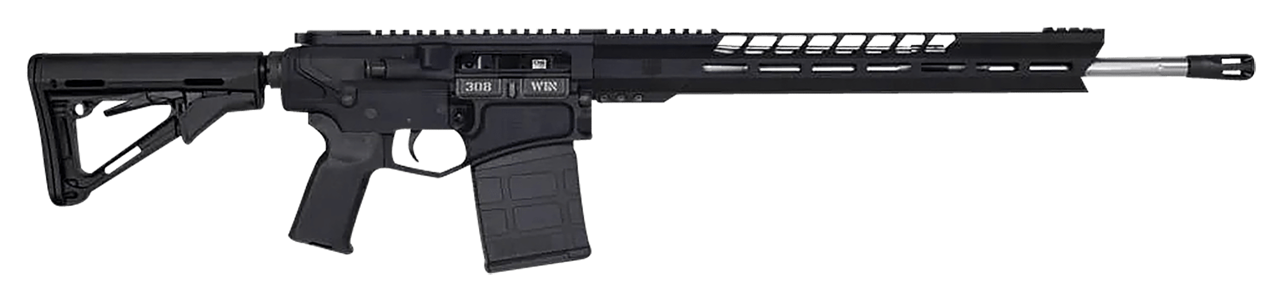 Image of "Diamondback Firearms DB10 Semi-Auto Rifle - .308 Win - 18"" - Matte Black- CF With Accent Graphics"