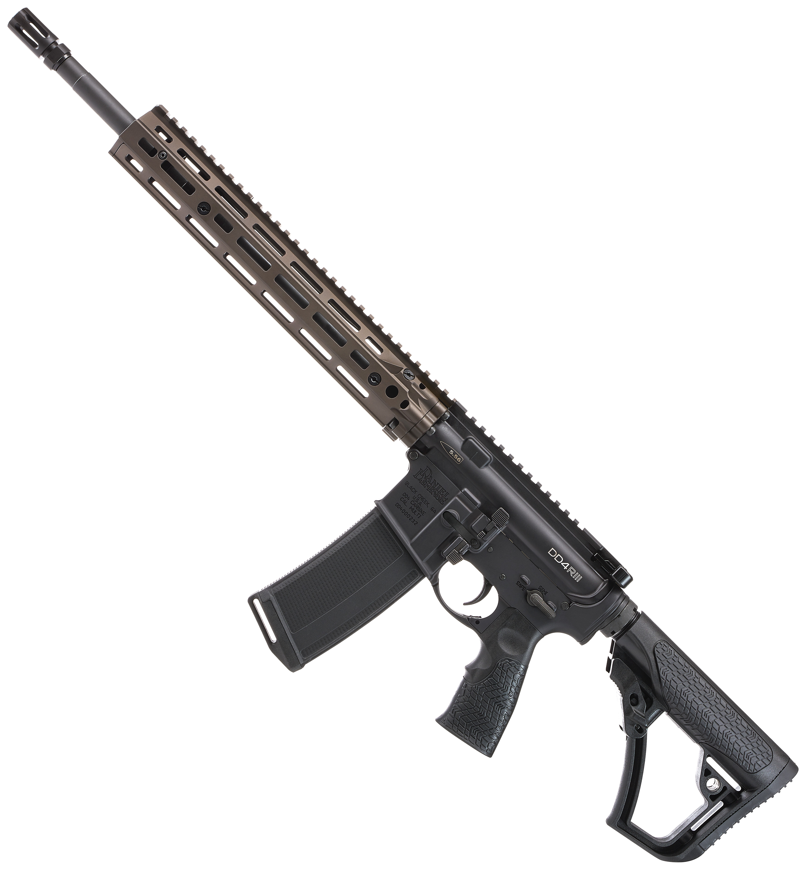 Daniel Defense DD4 RIII SemiAuto Rifle  Flat Dark EarthBlack  32  1