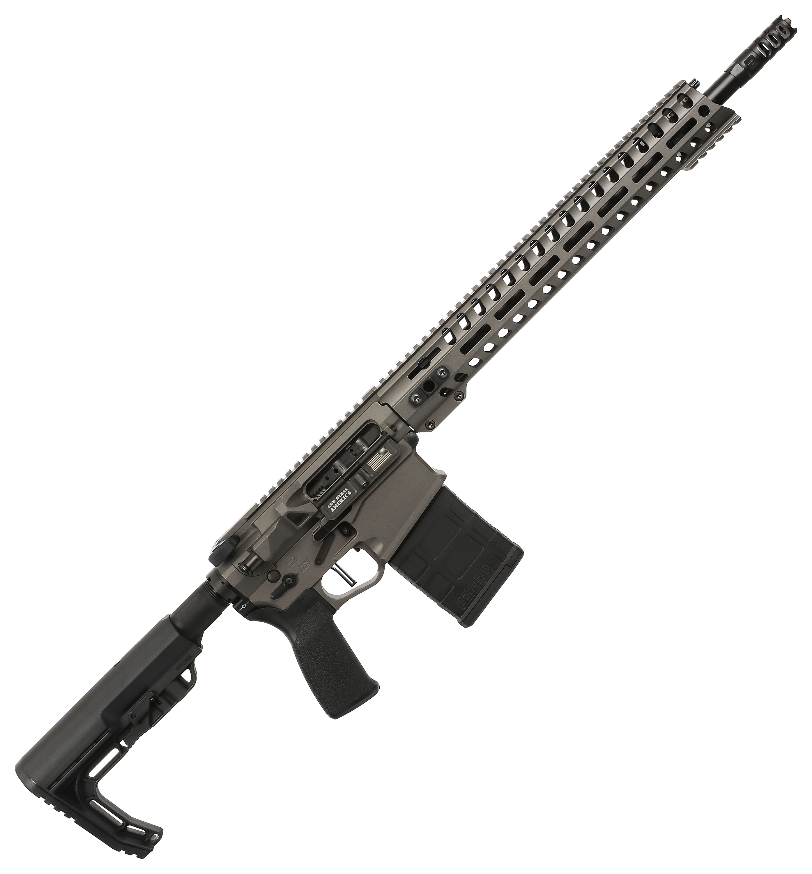 POF USA Revolution DI Semi-Auto Rifle - .308 Win - 16.5" - Tungsten Cerakote - 20 + 1 - POF USA