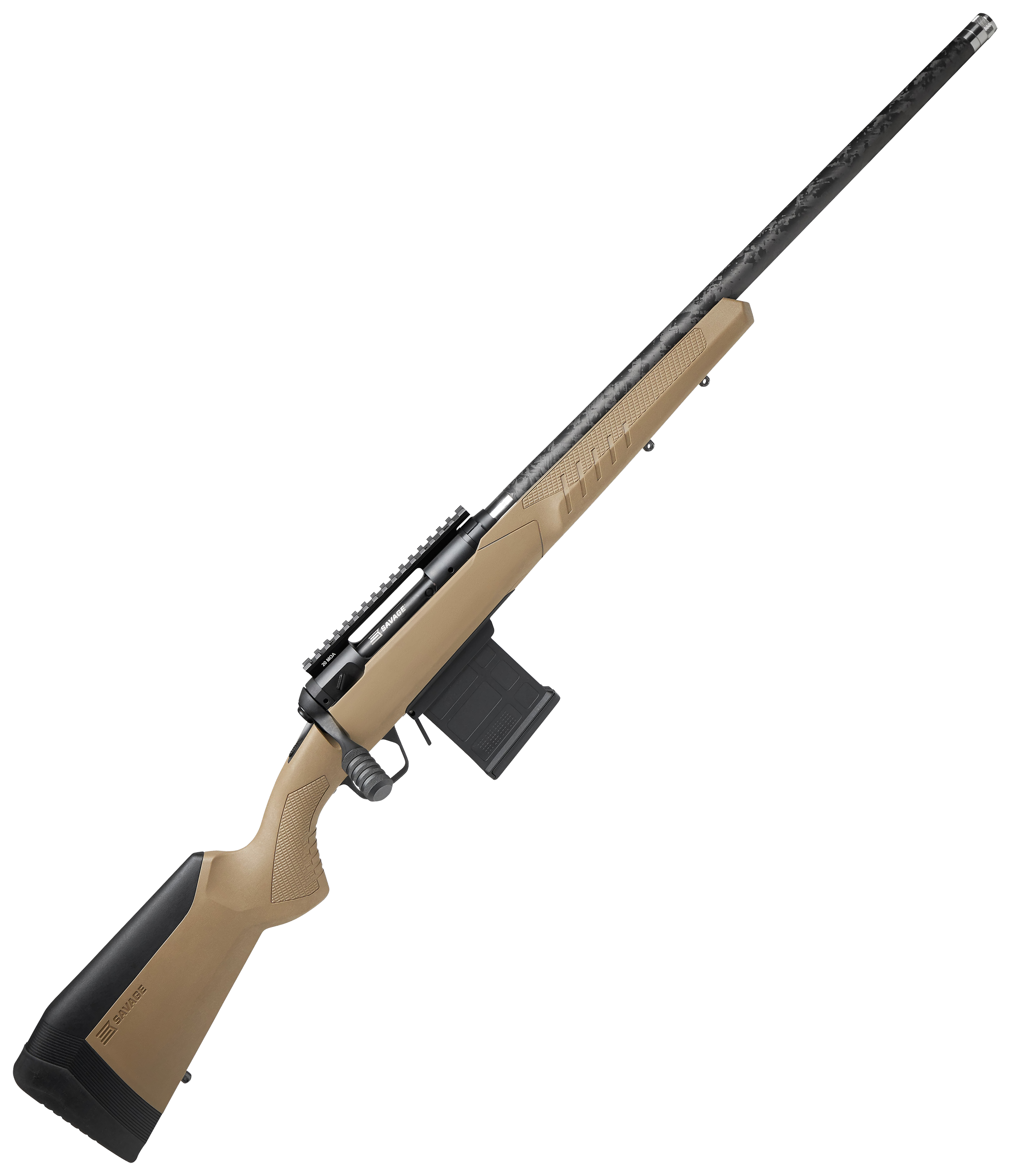 Image of "Savage Arms 110 Carbon Tactical Bolt-Action Rifle - 6.5 PRC - 24"" - Flat Dark Earth - 8 + 1"