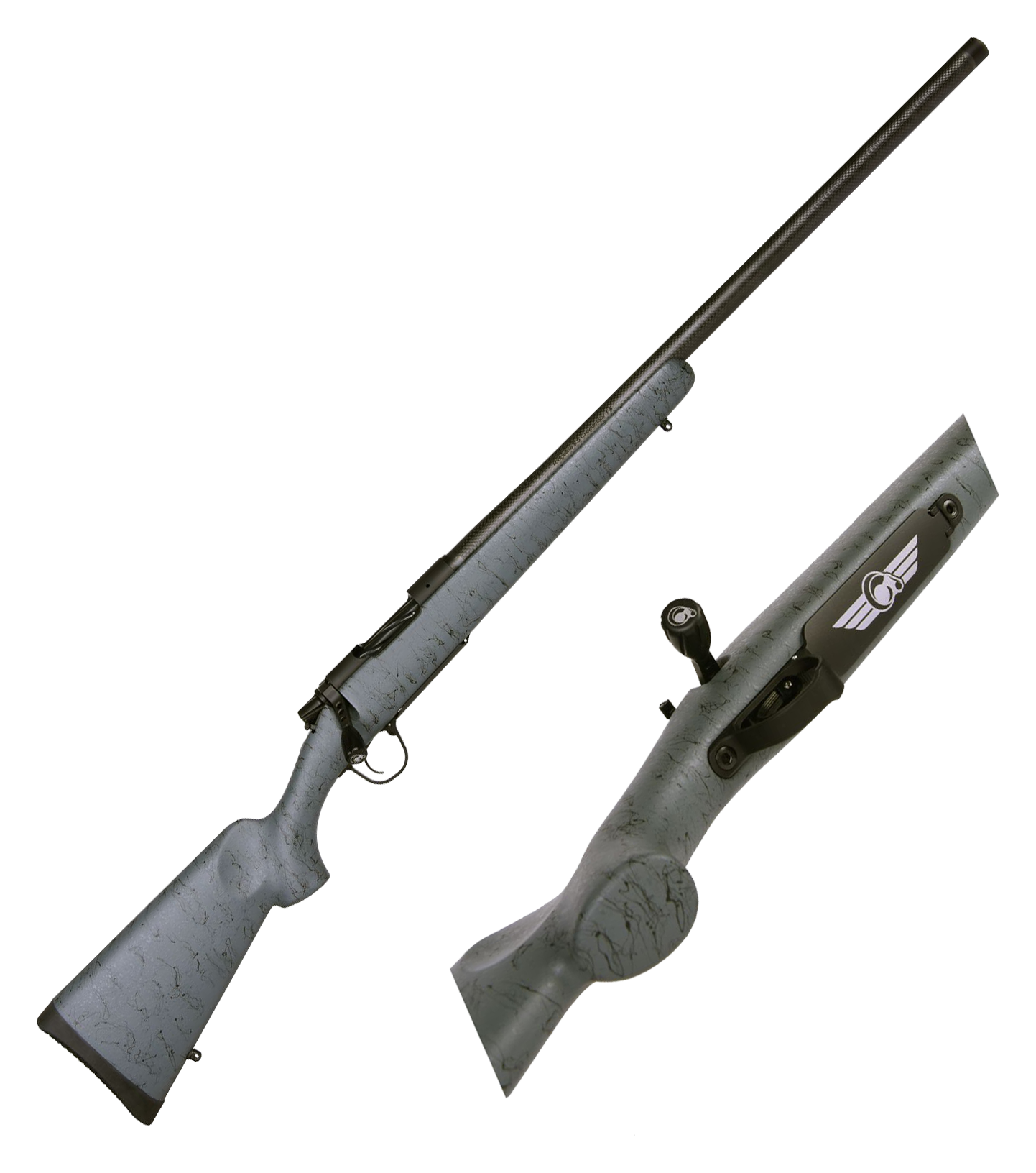 Christensen Arms Ridgeline Bolt-Action Rifle - .28 Nosler - 26" - Right - Black Cerakote - Gray/Black - 3 + 1 - Christensen Arms