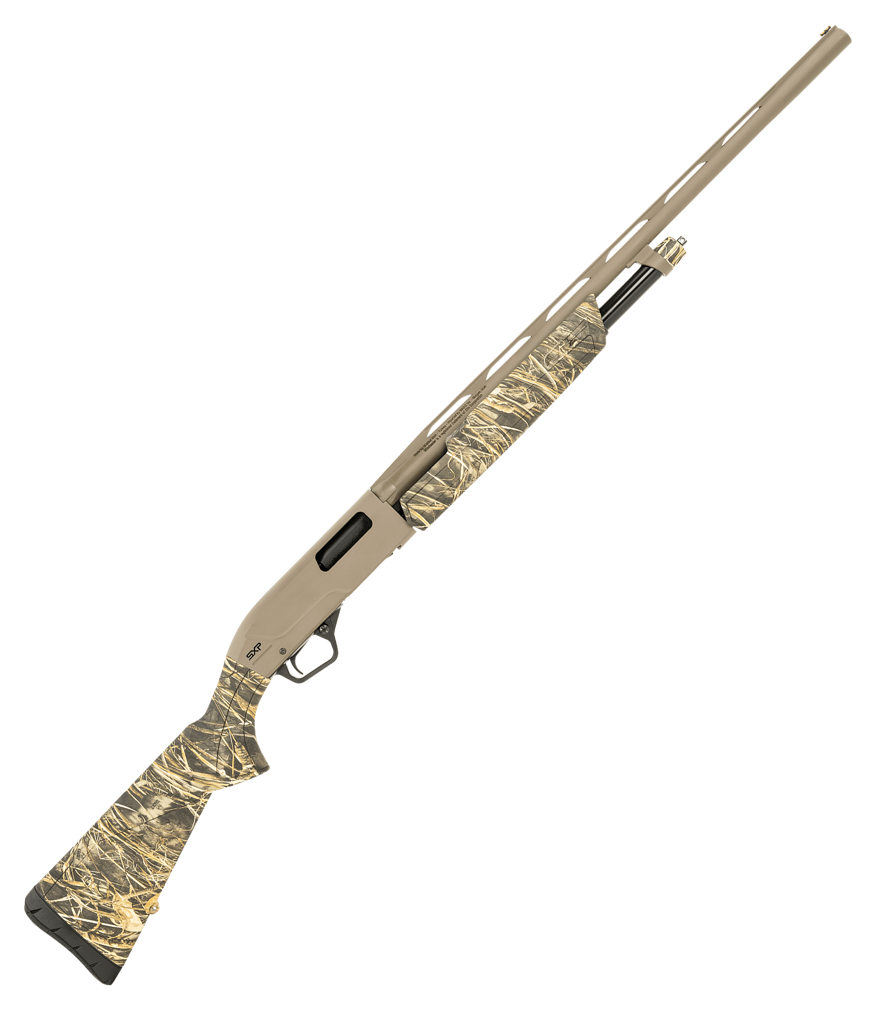 Image of "Winchester SXP Hybrid Hunter Pump-Action Shotgun - 20 Gauge - 26"" - Flat Dark Earth Perma-Cote - Realtree Max-7 - 5 + 1"