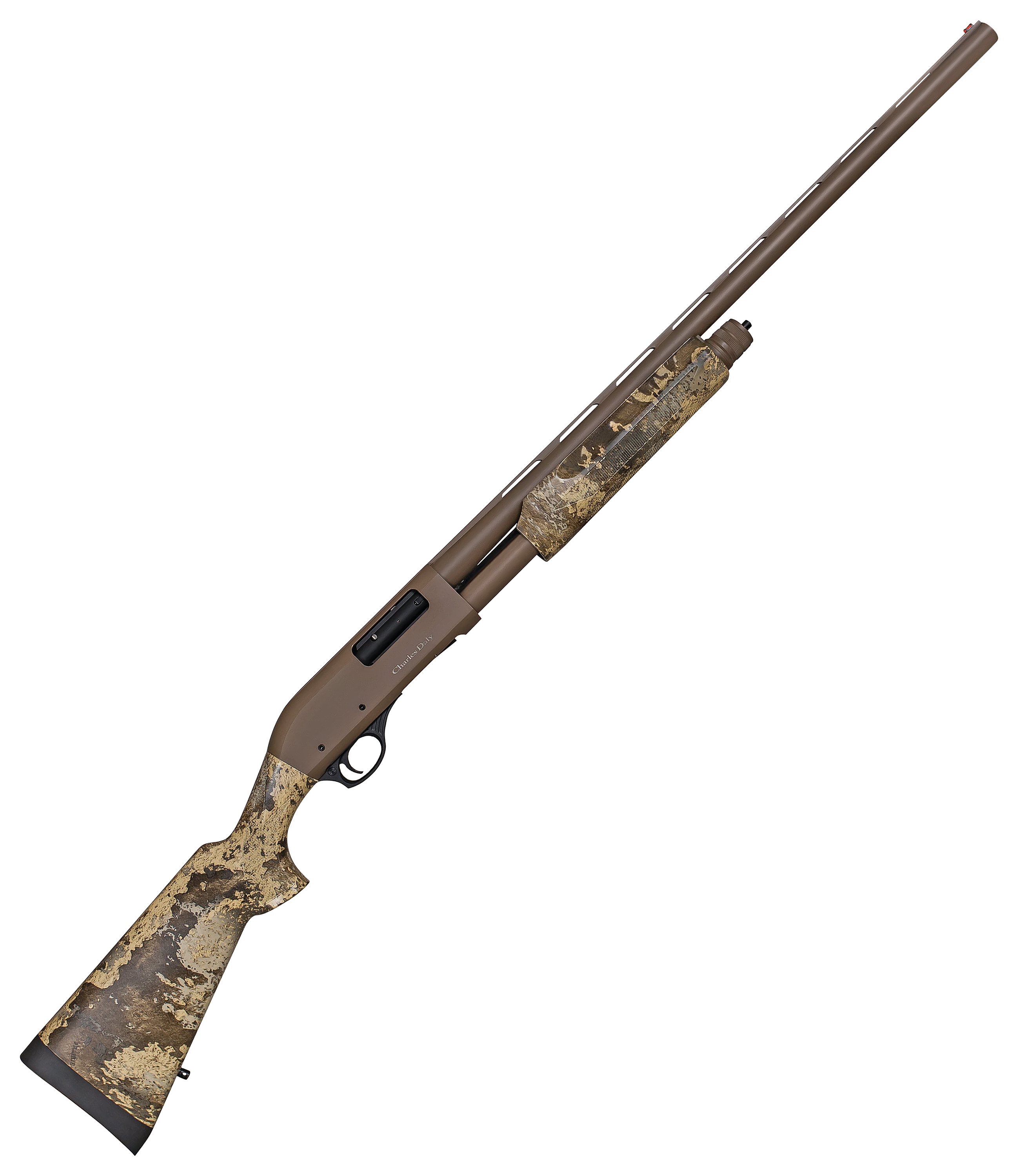 Image of "Charles Daly 301 Field Pump-Action Shotgun - 12 Gauge - 28"" - Flat Dark Earth Cerakote"