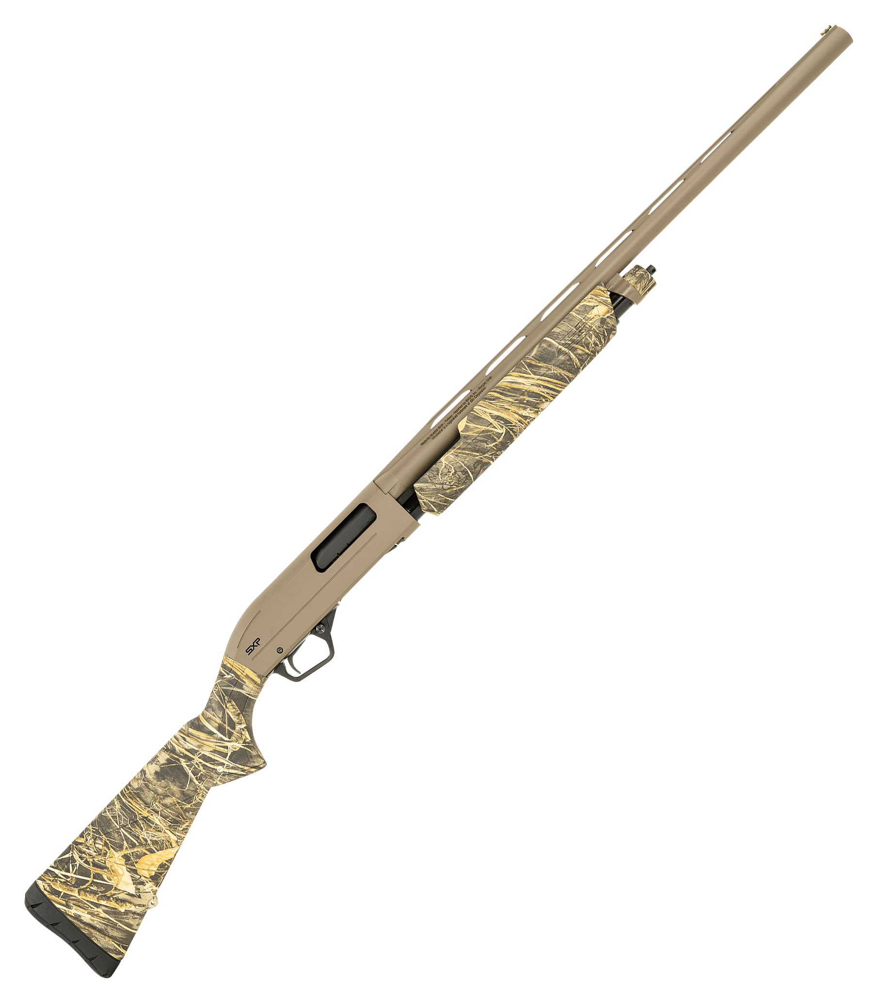 Winchester SXP Hybrid Hunter PumpAction Shotgun  12 Gauge  26  Flat Dark Earth PermaCote  Realtree Max7  4  1