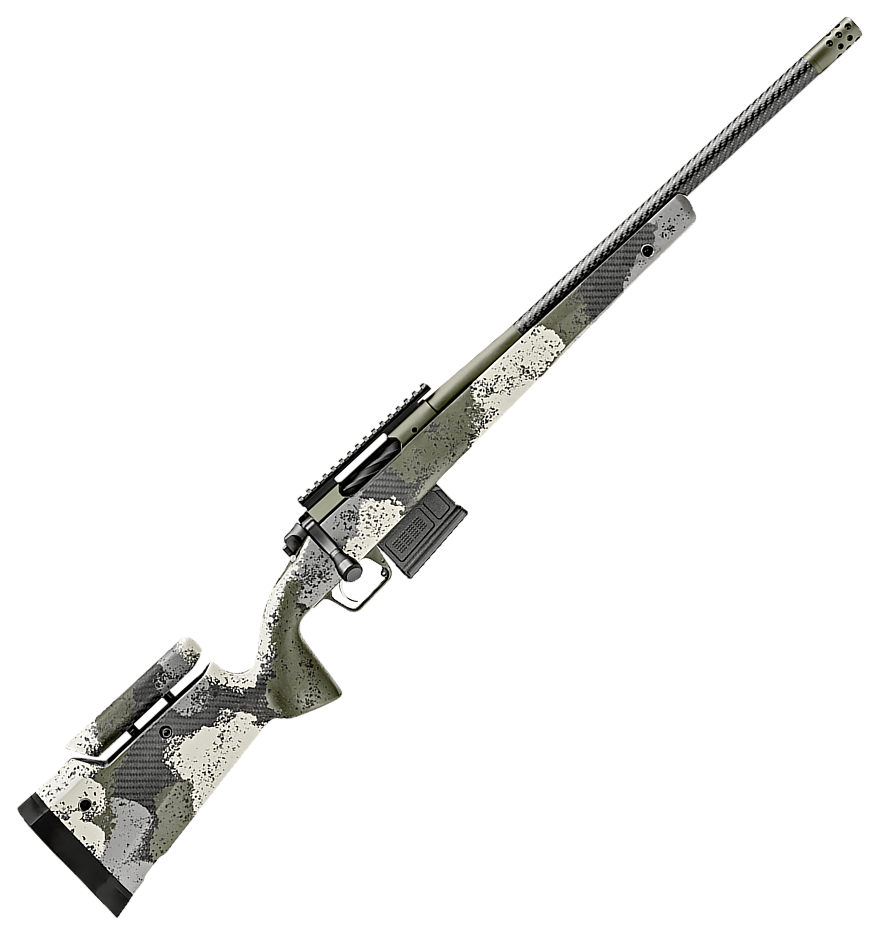 Springfield Armory Model 2020 Waypoint BoltAction Rifle w Adjust Stock  300 Win Mag  24  MilSpec Green Cerakote  3  1