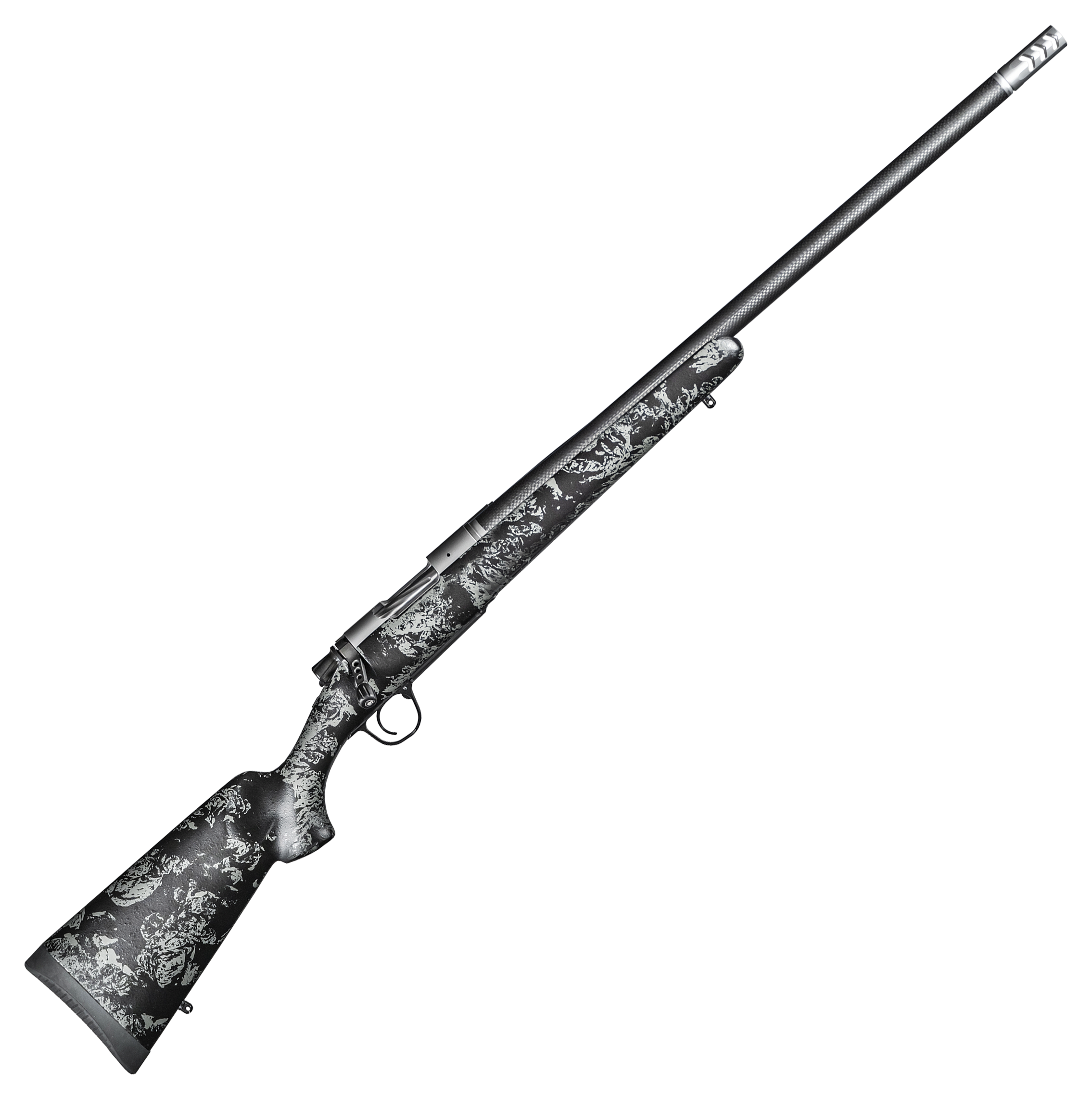 Christensen Arms Ridgeline FFT BoltAction Rifle  22250 Remington  Stainless Steel  Carbon wGray Accents  41