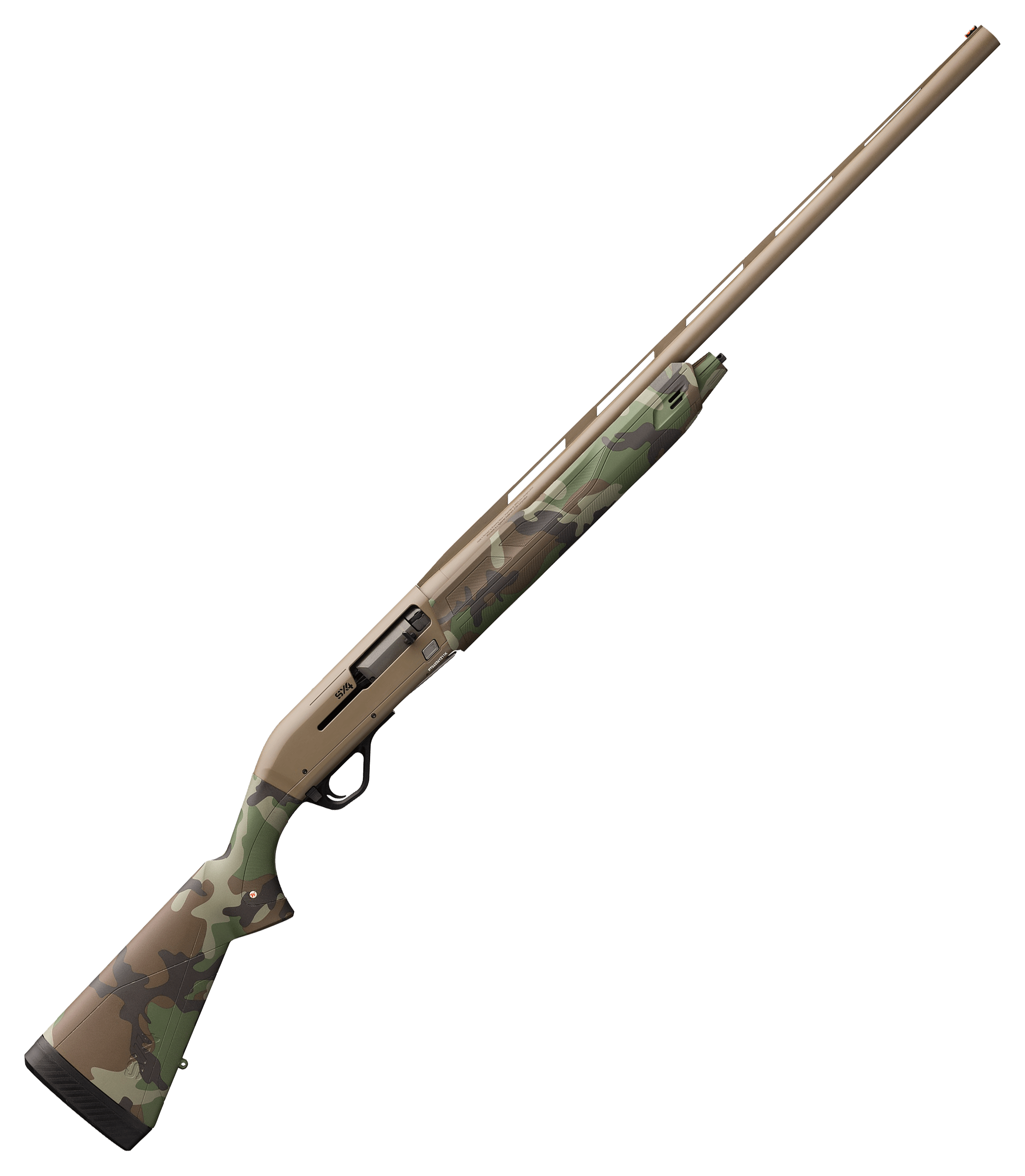 Winchester SX4 Hybrid Hunter SemiAuto Shotgun  12 Gauge  FDE  Realtree MAX7  26  35 Chamber  Right