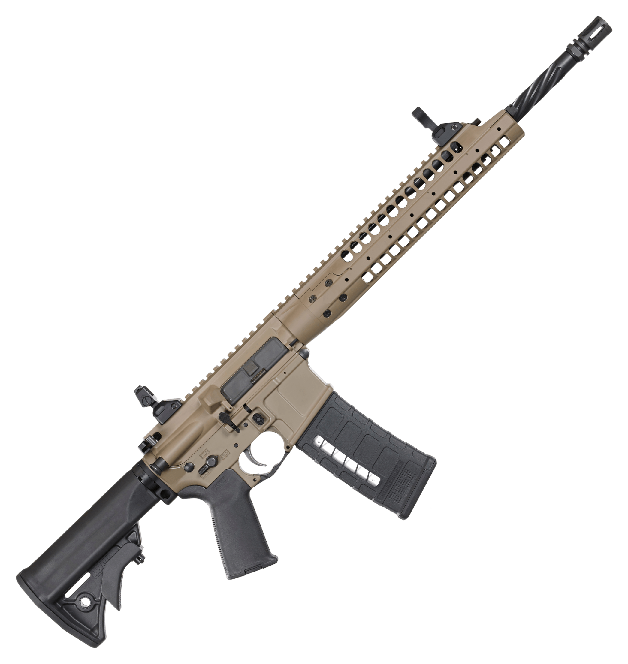 Image of LWRC SIX8-A5 AR-15 Rifle - 6.8mm Rem SPC - FDE Cerakote - 30 + 1