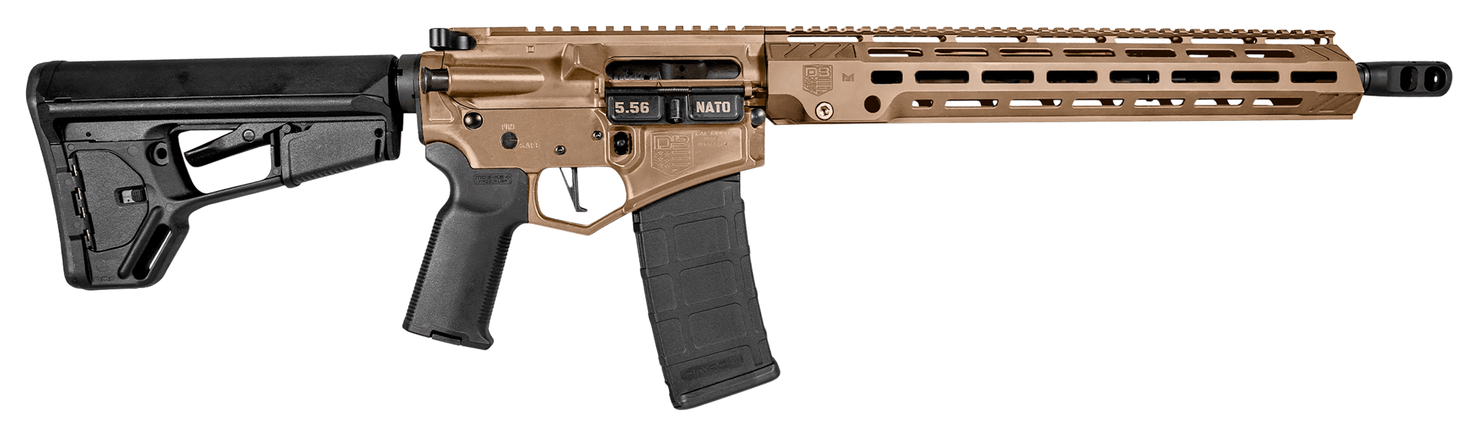 Image of Diamondback DB15D Diamond AR-15 Rifle - FDE Cerakote - Magpul ACS-L Stock