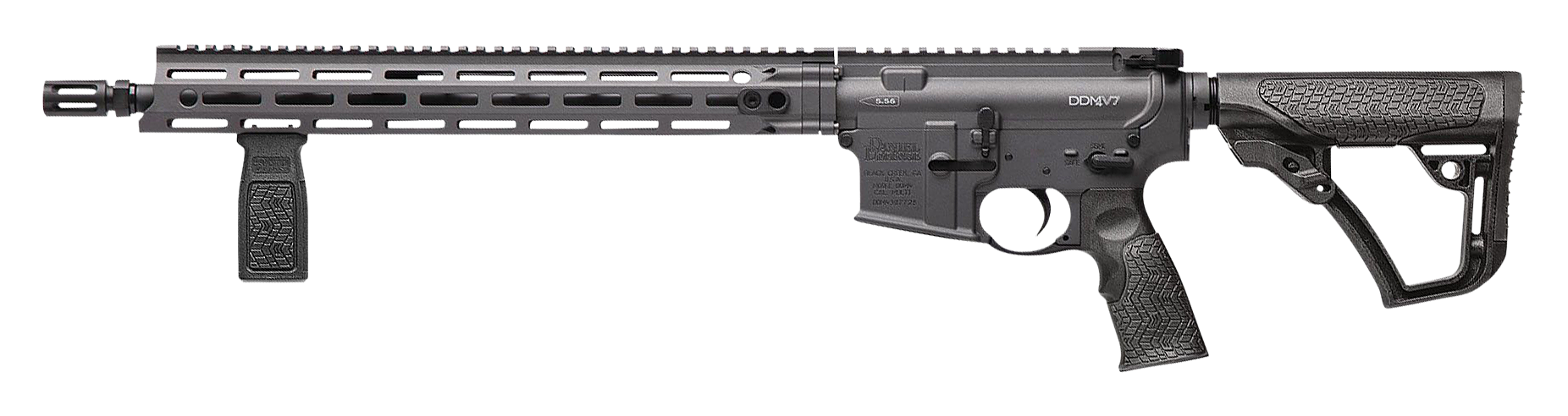 Daniel Defense DDM4 V7 Semi-Auto Rifle - .223 Rem/5.56 NATO - Cobalt Cerakote - Daniel Defense Furniture - 10 + 1 - Daniel Defense