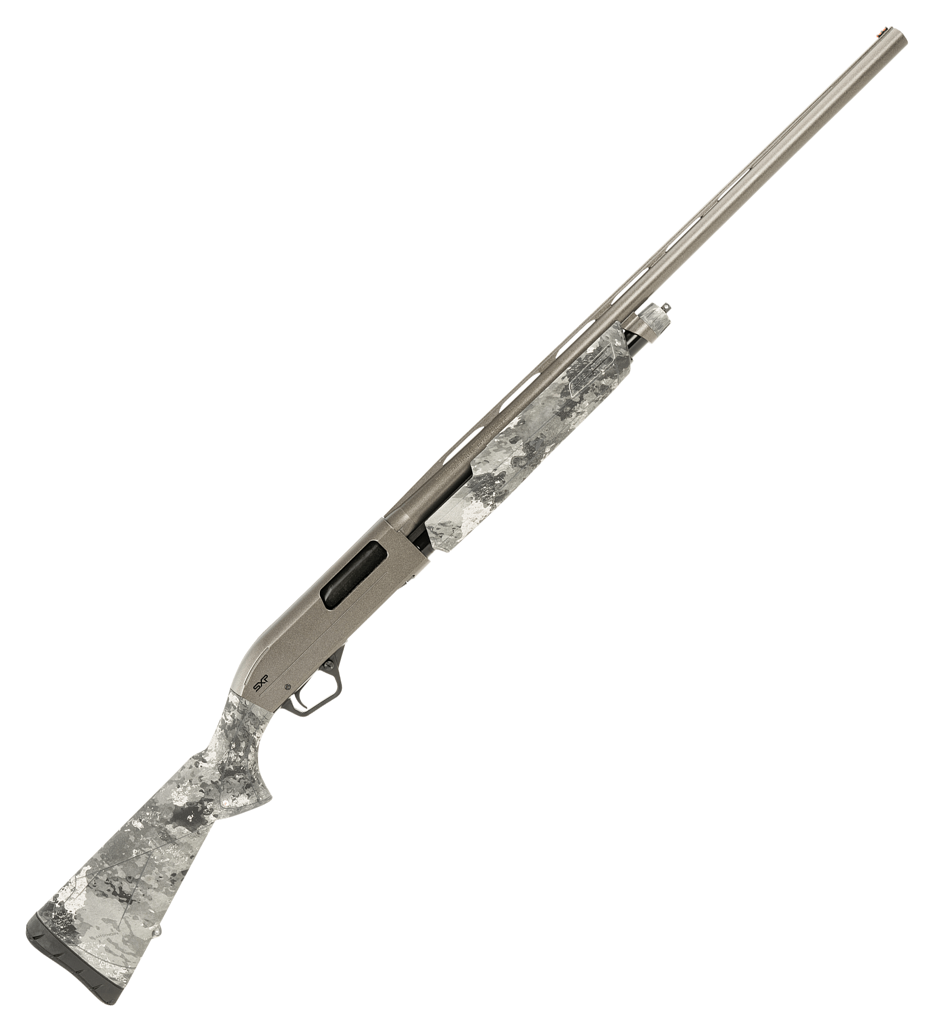 Image of "Winchester SXP Hybrid Hunter Pump-Action Shotgun - 12 Gauge - 28"" - Gray Perma-Cote - TrueTimber Midnight - 4 + 1"