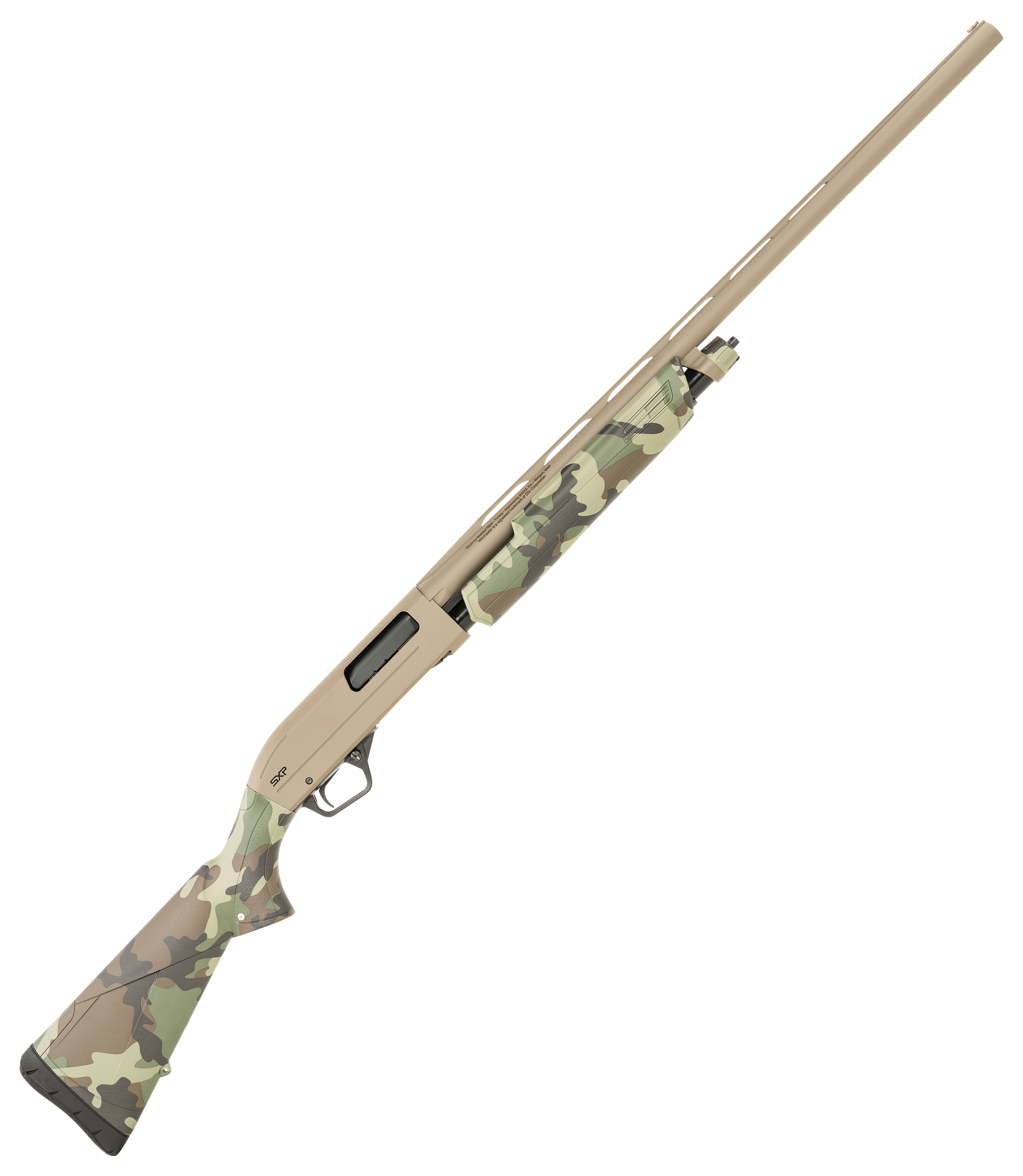 Winchester SXP Hybrid Hunter PumpAction Shotgun  12 Gauge  28  Flat Dark Earth PermaCote  Woodland Camo   4  1