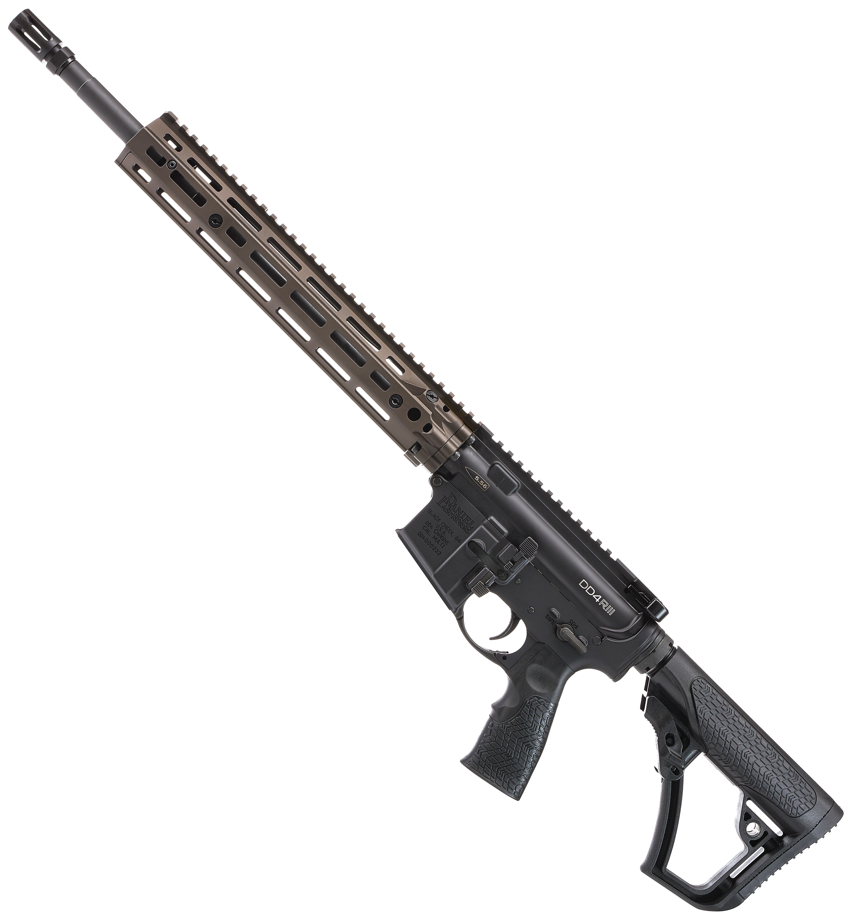 Daniel Defense DD4 RIII SemiAuto Rifle  Flat Dark EarthBlack  1