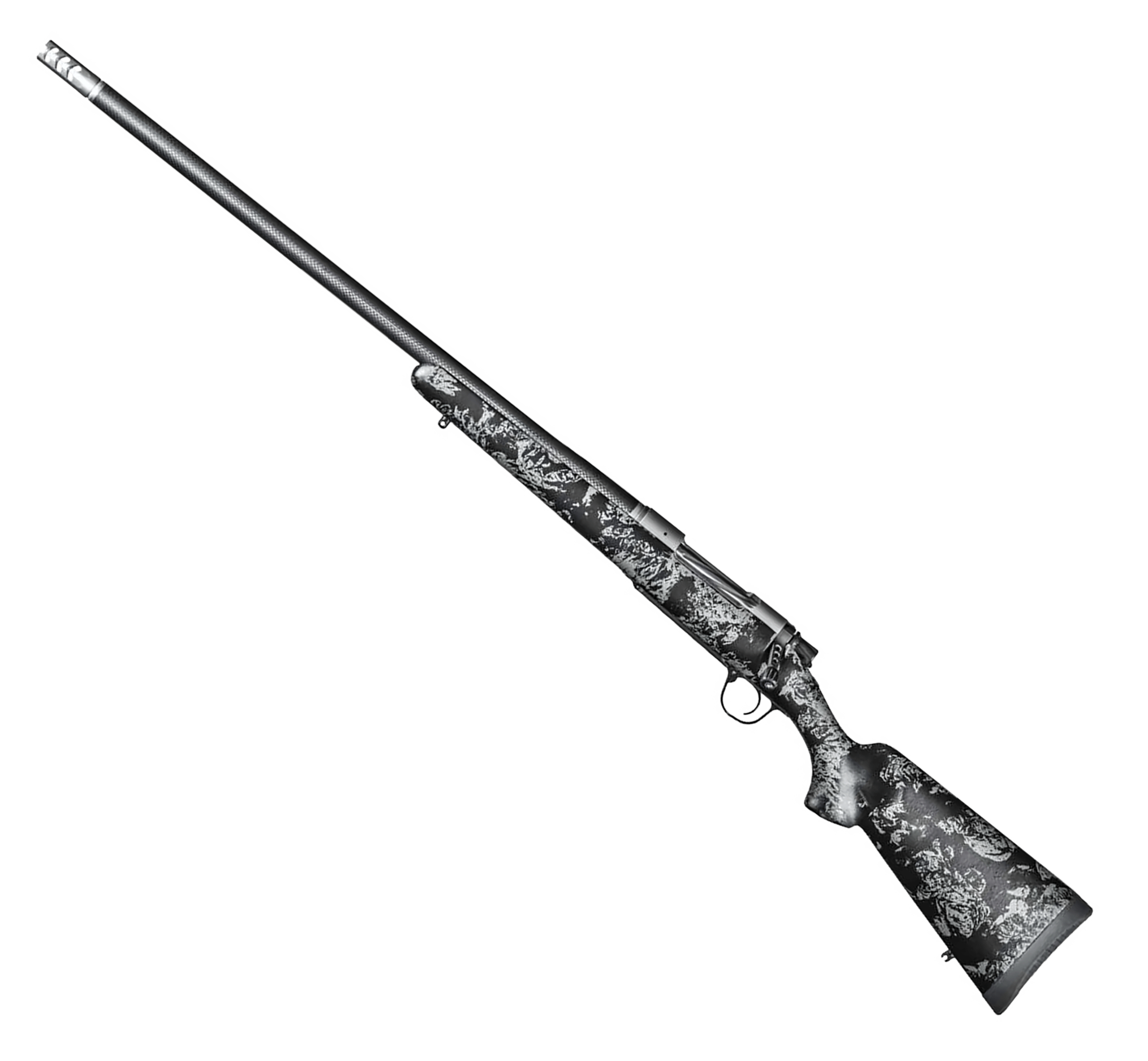 Christensen Arms Ridgeline FFT BoltAction Rifle  7mm PRC  Stainless Steel  Carbon wGray Accents  41