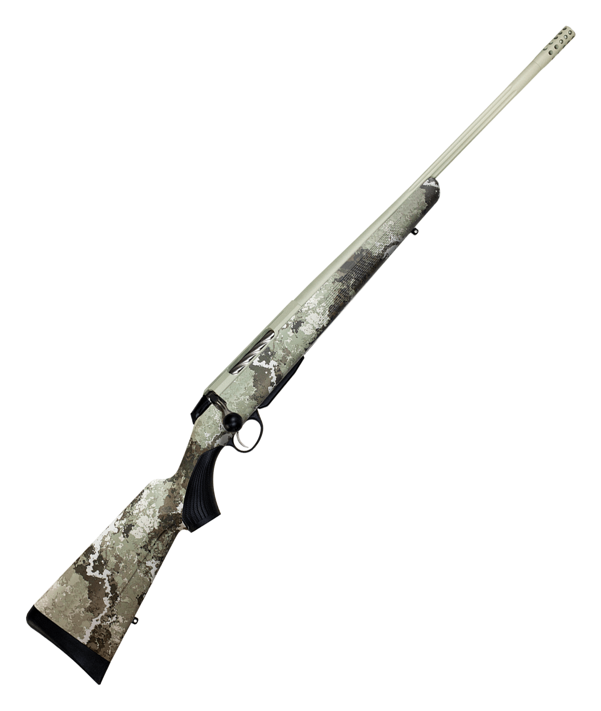 Image of Tikka T3x Lite Bolt-Action Rifle in Veil Camo - 6.5 PRC - Veil Alpine Camo - Left