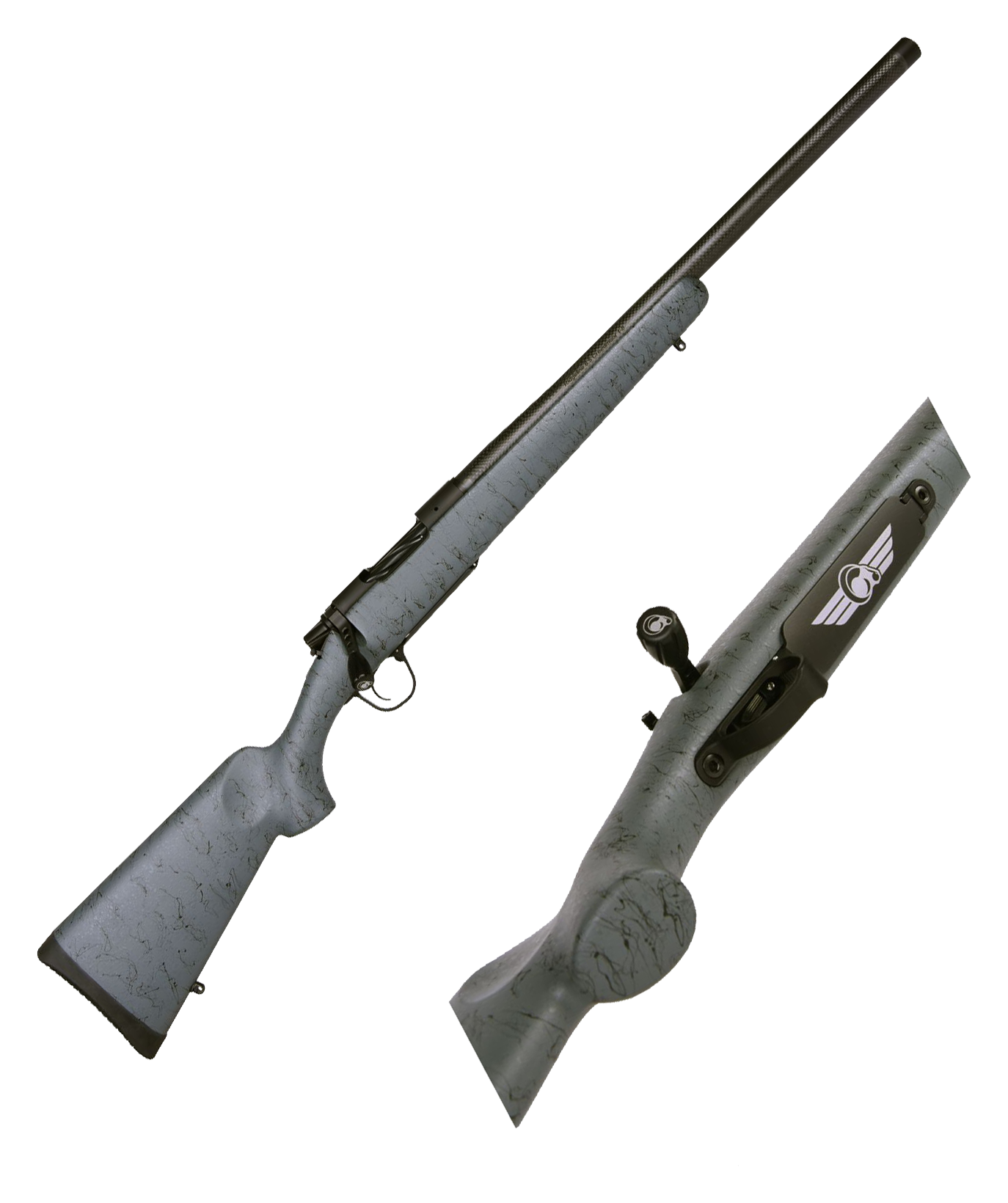 Image of "Christensen Arms Ridgeline Bolt-Action Rifle - 6.5 Creedmoor - 22"" - Right - Black Cerakote - Gray/Black - 4 + 1"