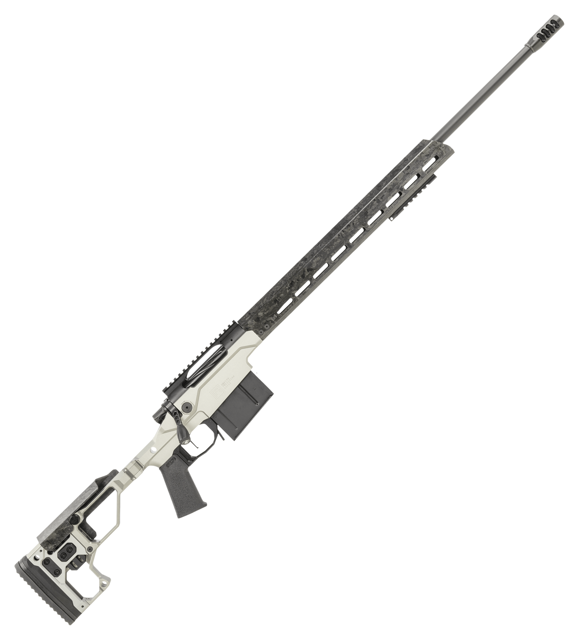 Image of "Christensen Arms Modern Precision Bolt-Action Rifle - 6mm Creedmoor - 24"" - Carbon Fiber FFT/Blk Nitride - Folding Adj. Tungsten"