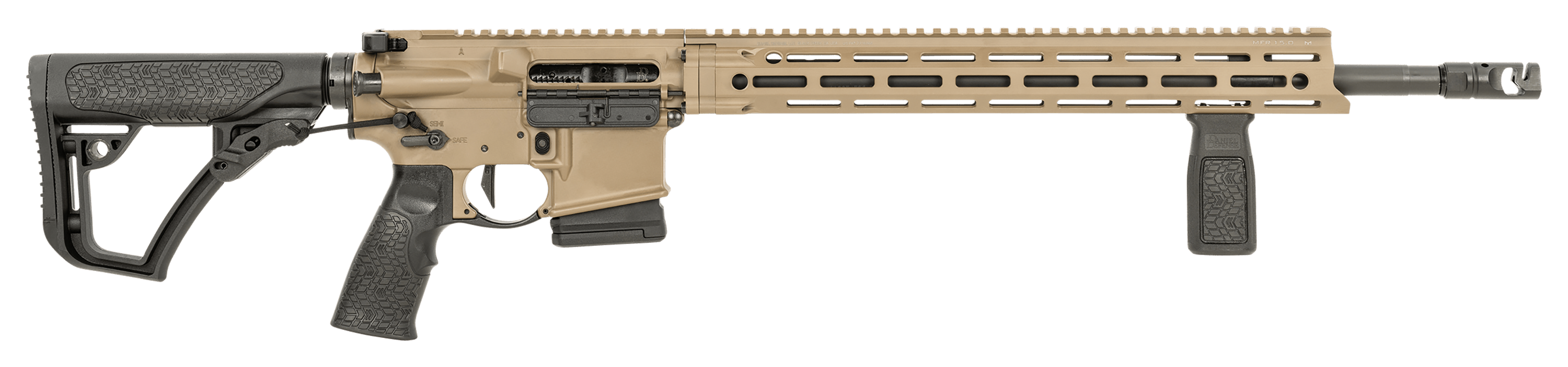 Image of Daniel Defense DDM4 V7 Pro Semi-Auto Rifle - Flat Dark Earth Cerakote - Synthetic Stock OVIX Camo - 10 + 1