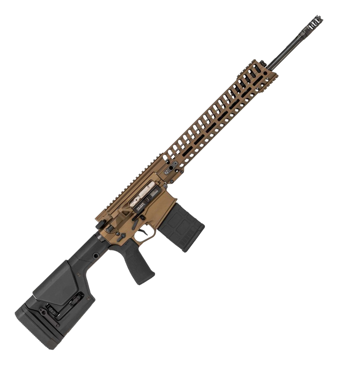 Image of "POF USA Revolution AR-10 Semi-Auto Rifle - 6.5 Creedmoor - 20"" - Burnt Bronze Cerakote"