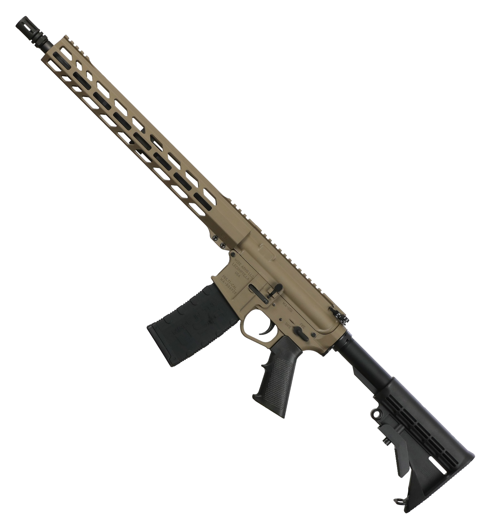 Image of Wise Arms WA-15B AR-15 Semi-Auto Rifle - Flat Dark Earth Cerakote
