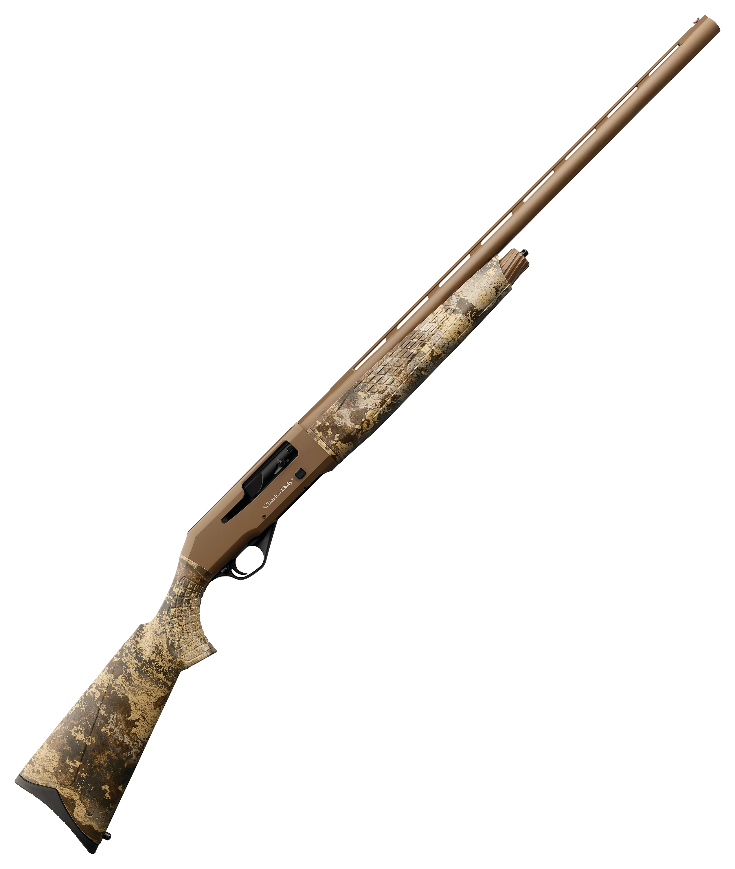 Image of Charles Daly 601 Field Semi-Auto Shotgun - Flat Dark Earth Cerakote - TrueTimber Prairie - 5